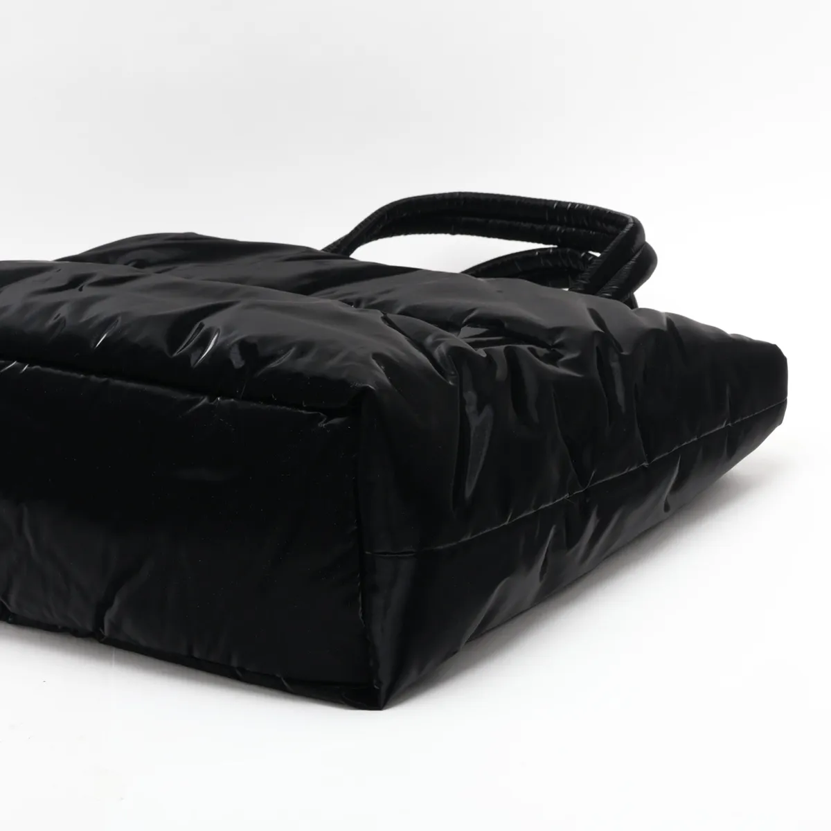 Nylon Tote Bag, Black, 756269 — view 3