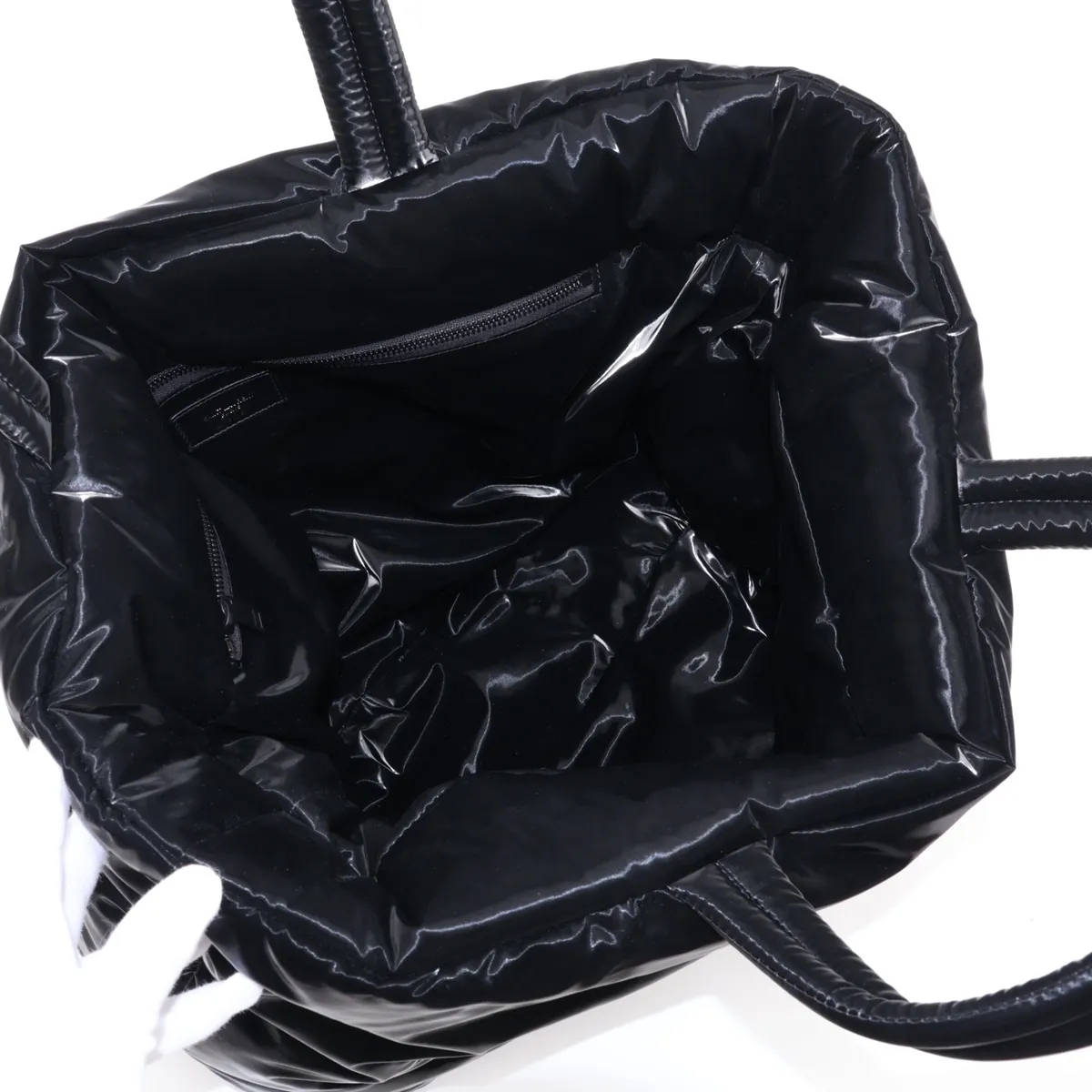 Nylon Tote Bag, Black, 756269 — view 7