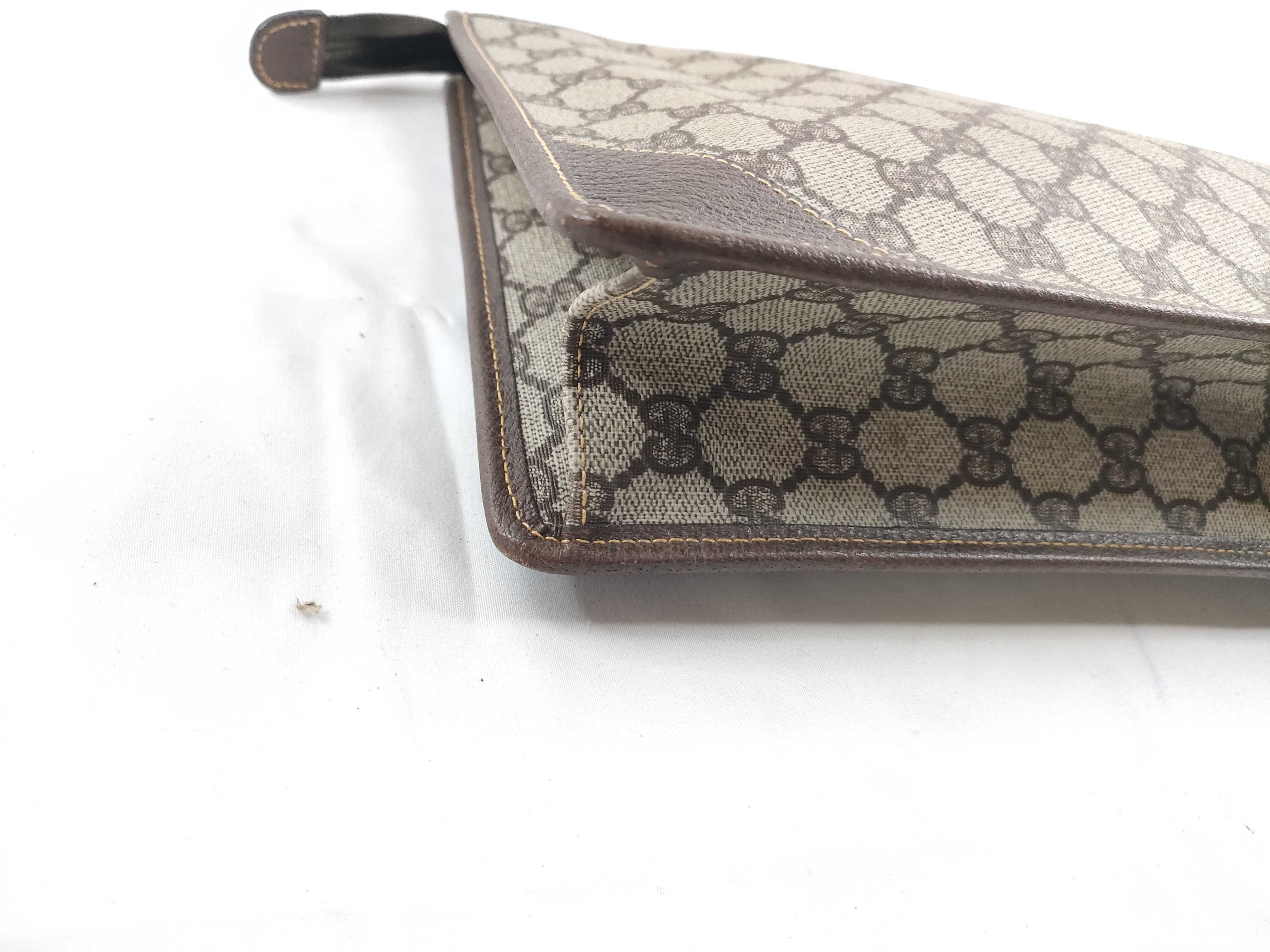 GG Plus Clutch Bag, PVC, Brown, 014-123-6053 (Clutch Bag) — view 3