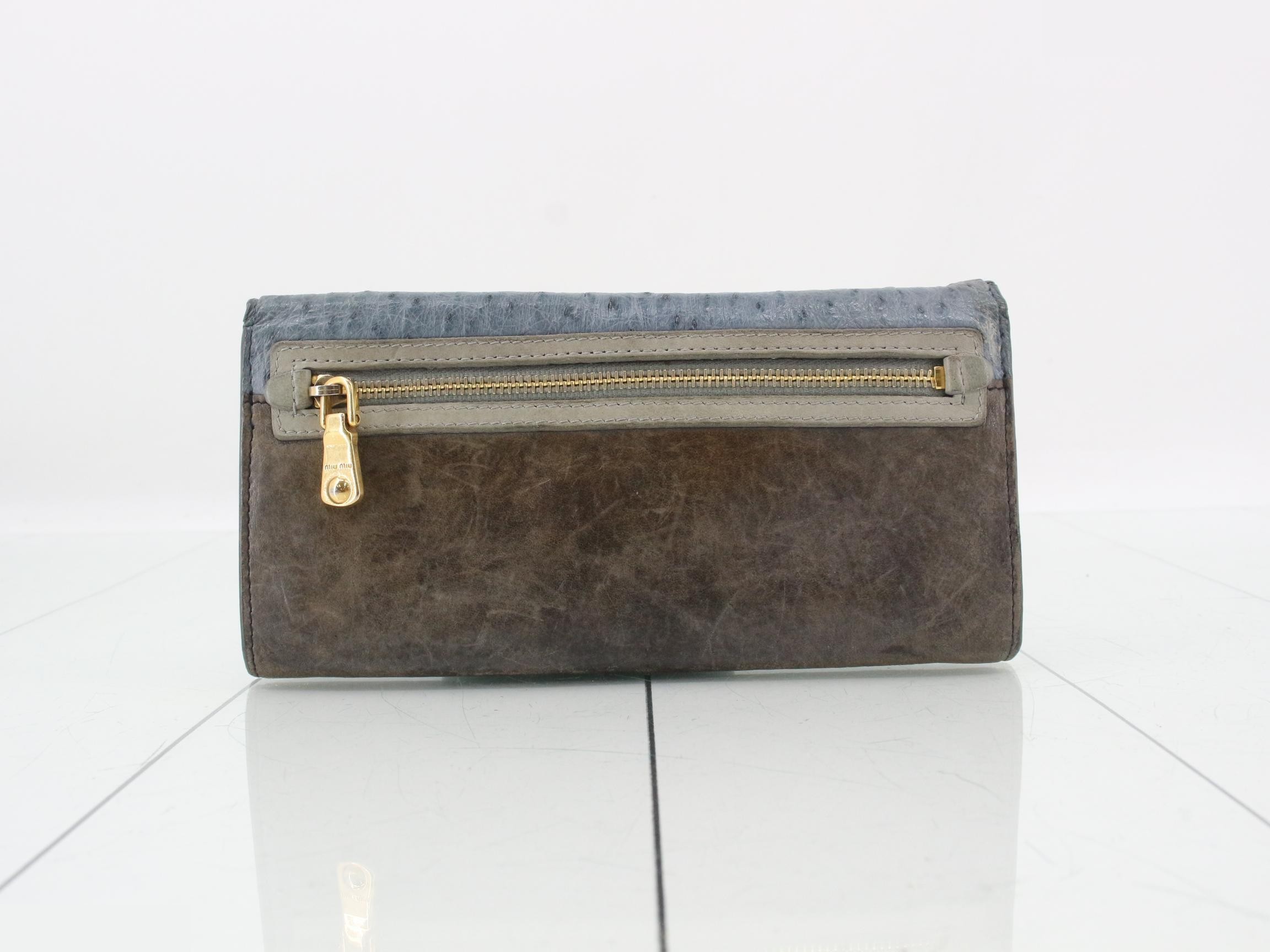 Ostrich long wallet — view 2
