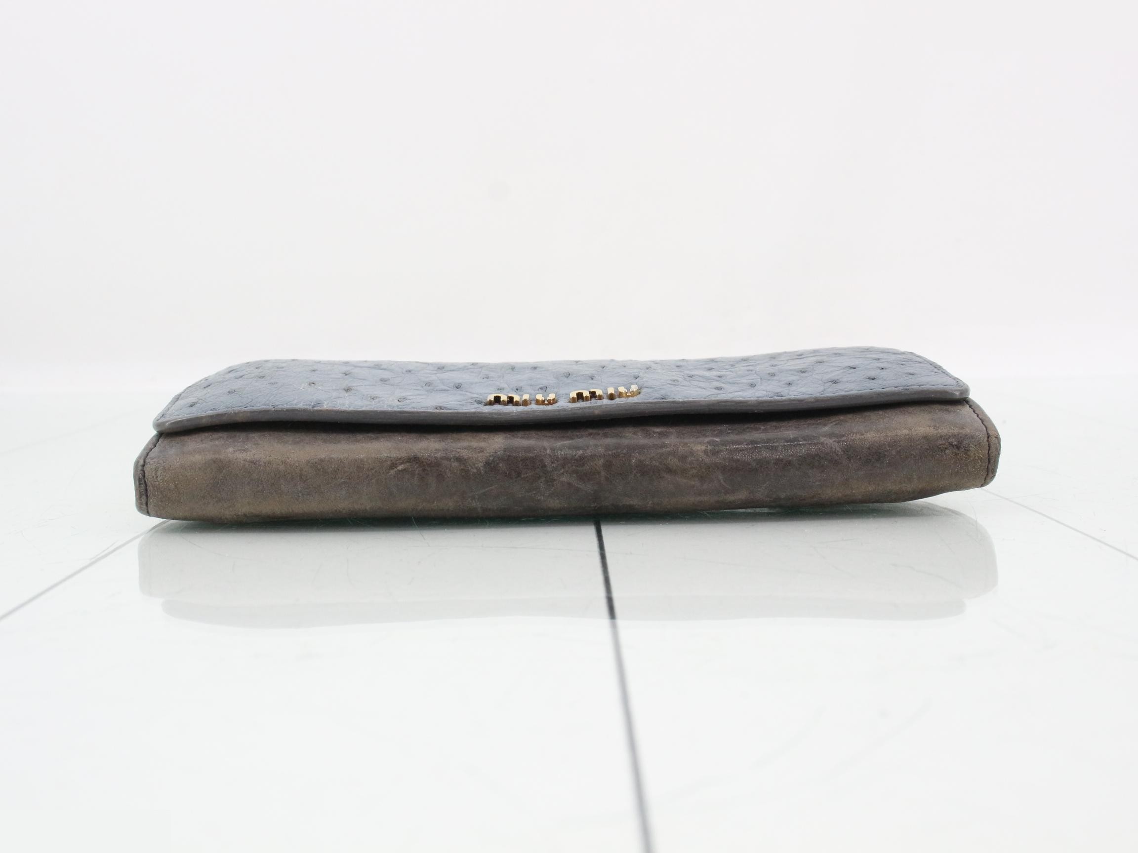 Ostrich long wallet — view 3