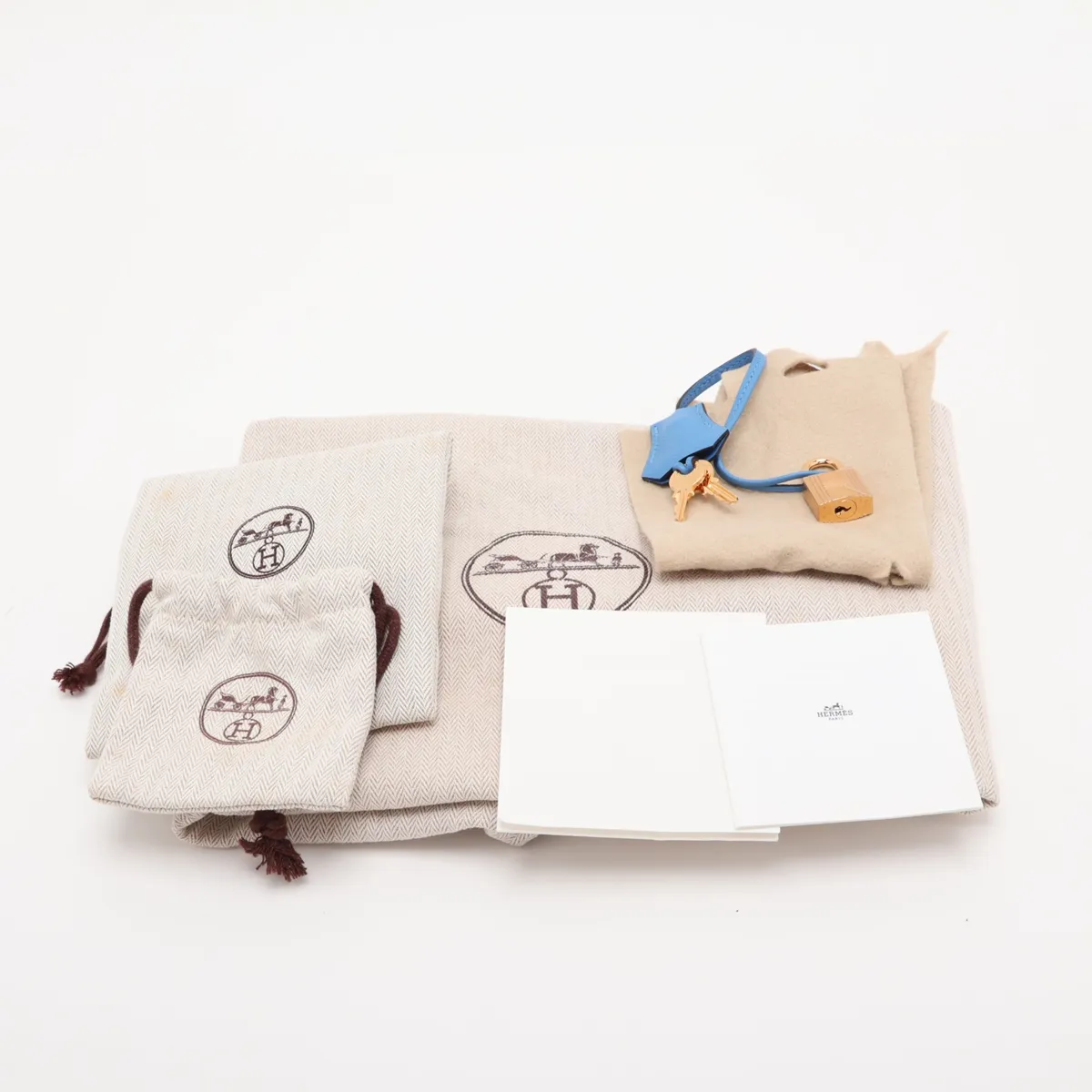 [Individually packaged] Hermes Kelly 32 Sellier Veau Epsom Azur Gold Hardware T: 2015 — view 13