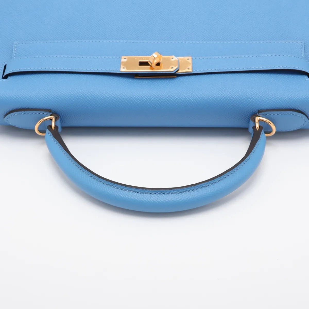 [Individually packaged] Hermes Kelly 32 Sellier Veau Epsom Azur Gold Hardware T: 2015 — view 5