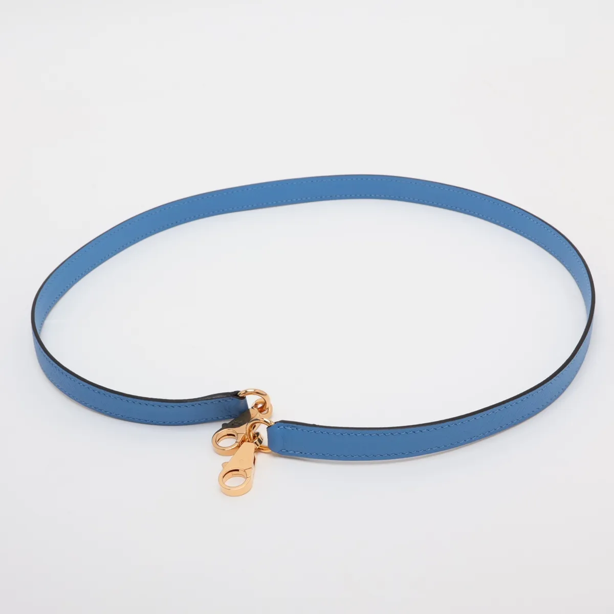 [Individually packaged] Hermes Kelly 32 Sellier Veau Epsom Azur Gold Hardware T: 2015 — view 7