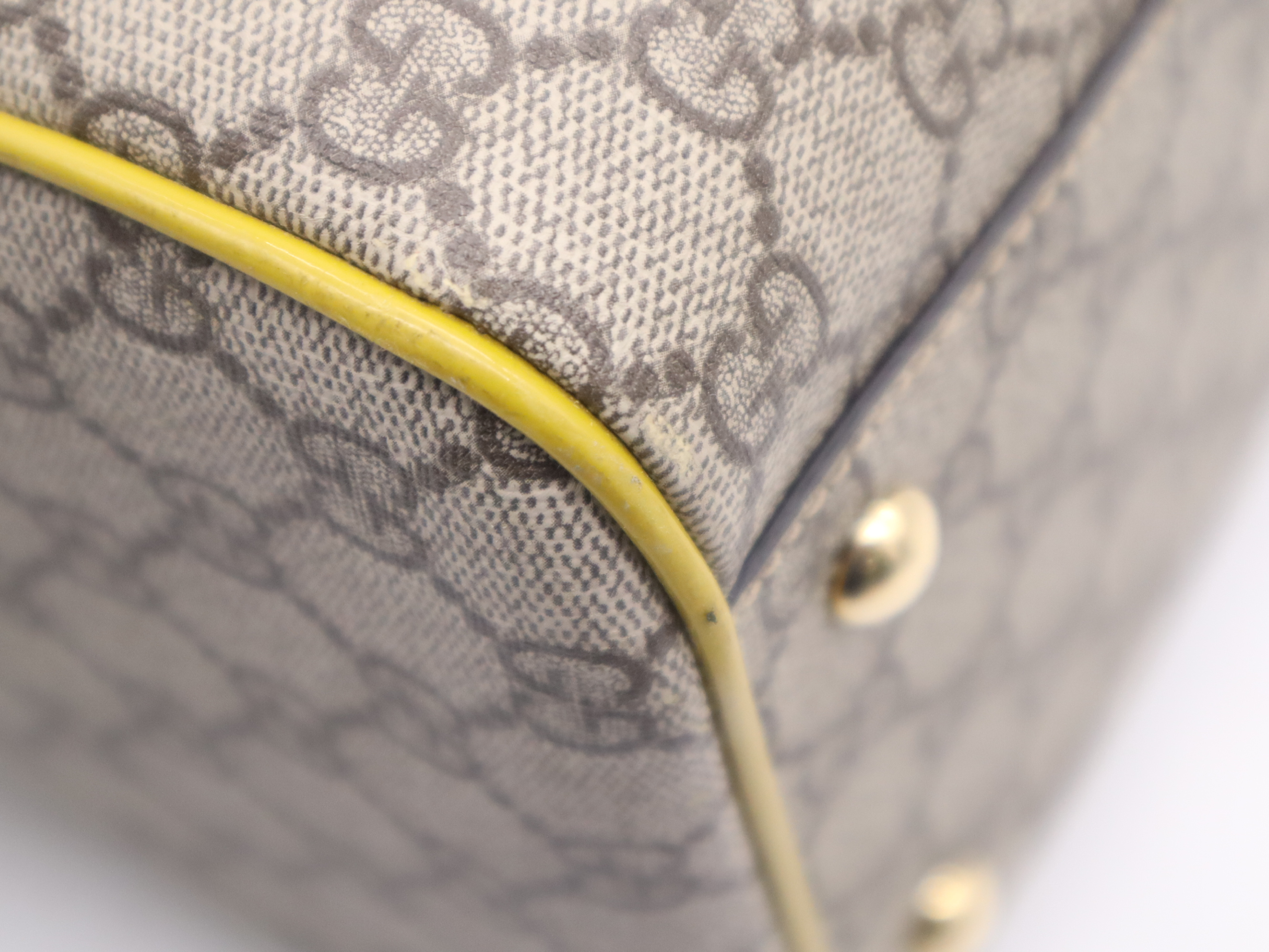 409527 GG Supreme/Enamel 2-way Handbag, Beige Multicolor, Gold Hardware, Shoulder Strap & Dust Bag Included. — view 10