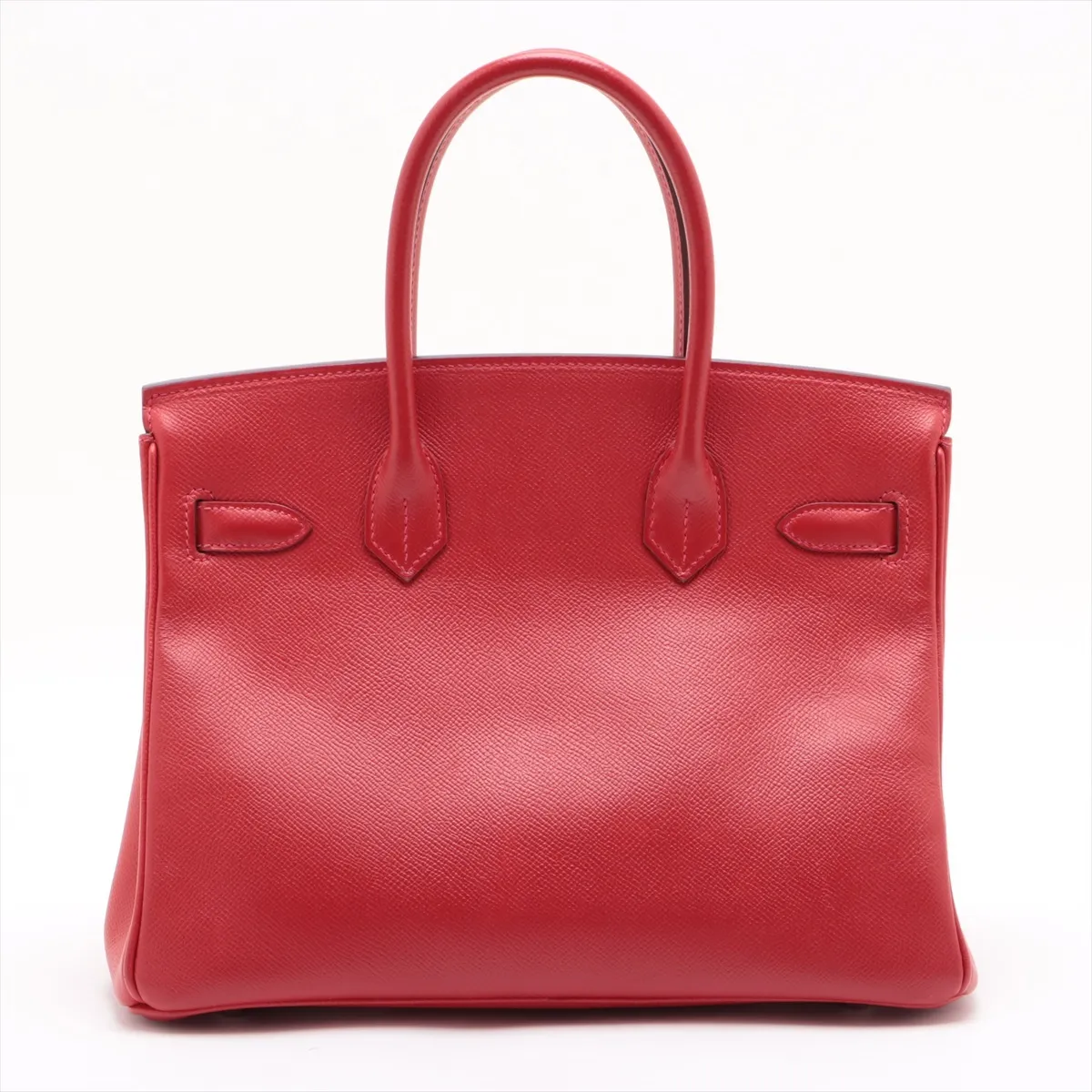 [Individually wrapped] Hermes Birkin 30 Le Tourne Vaux Epson Rouge Vif Silver Hardware R:2014 — view 2