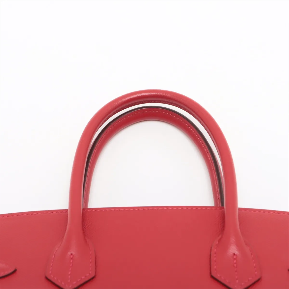 [Individually wrapped] Hermes Birkin 30 Le Tourne Vaux Epson Rouge Vif Silver Hardware R:2014 — view 6