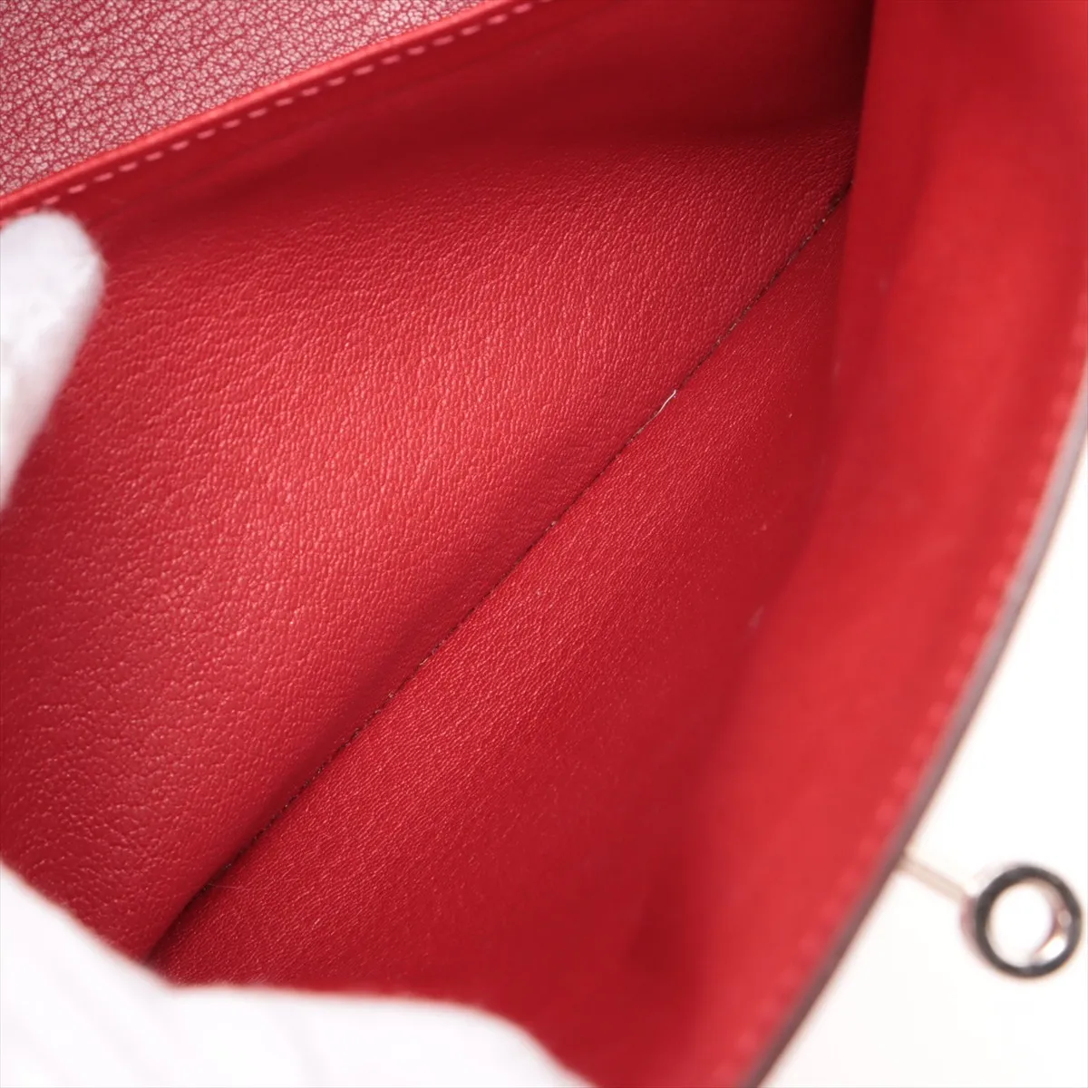 [Individually wrapped] Hermes Birkin 30 Le Tourne Vaux Epson Rouge Vif Silver Hardware R:2014 — view 9