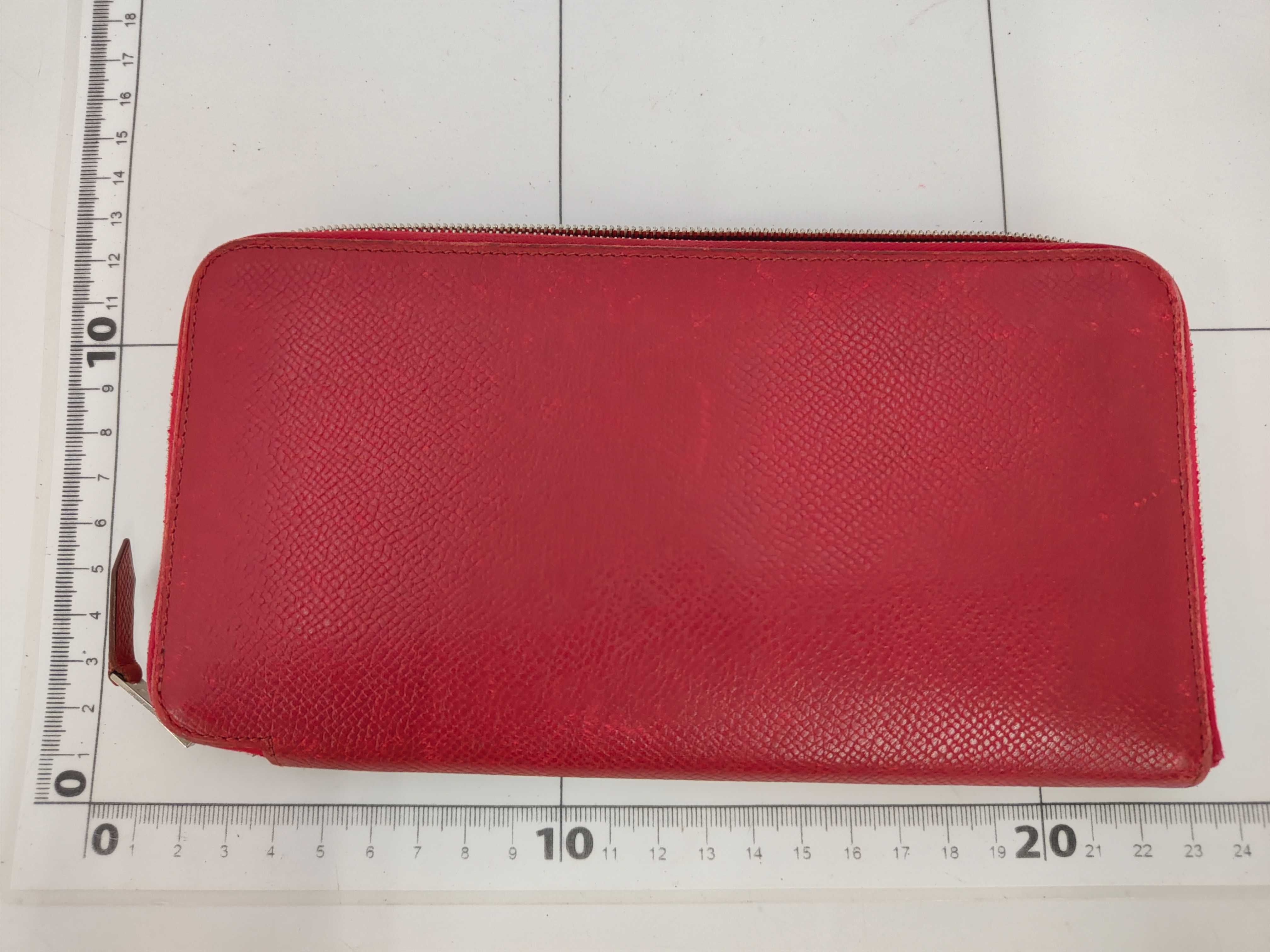 Azap Long Silk In Leather Wallet with Silver Hardware, Magenta N — view 2