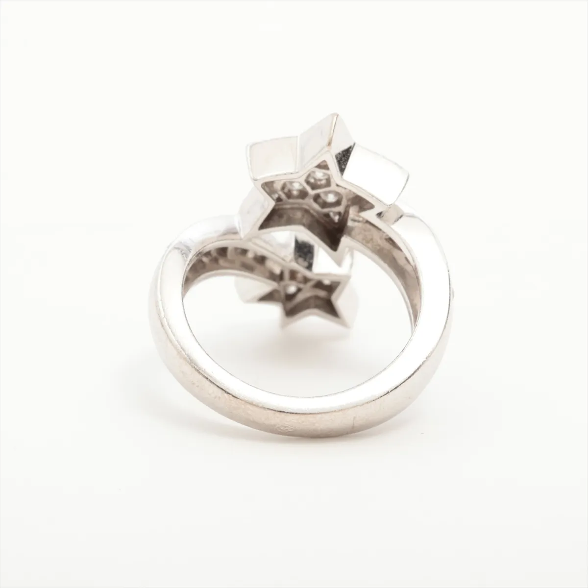 Comet Diamond Ring, 750 (WG), 7.3g, Size 49, U27523. — view 2
