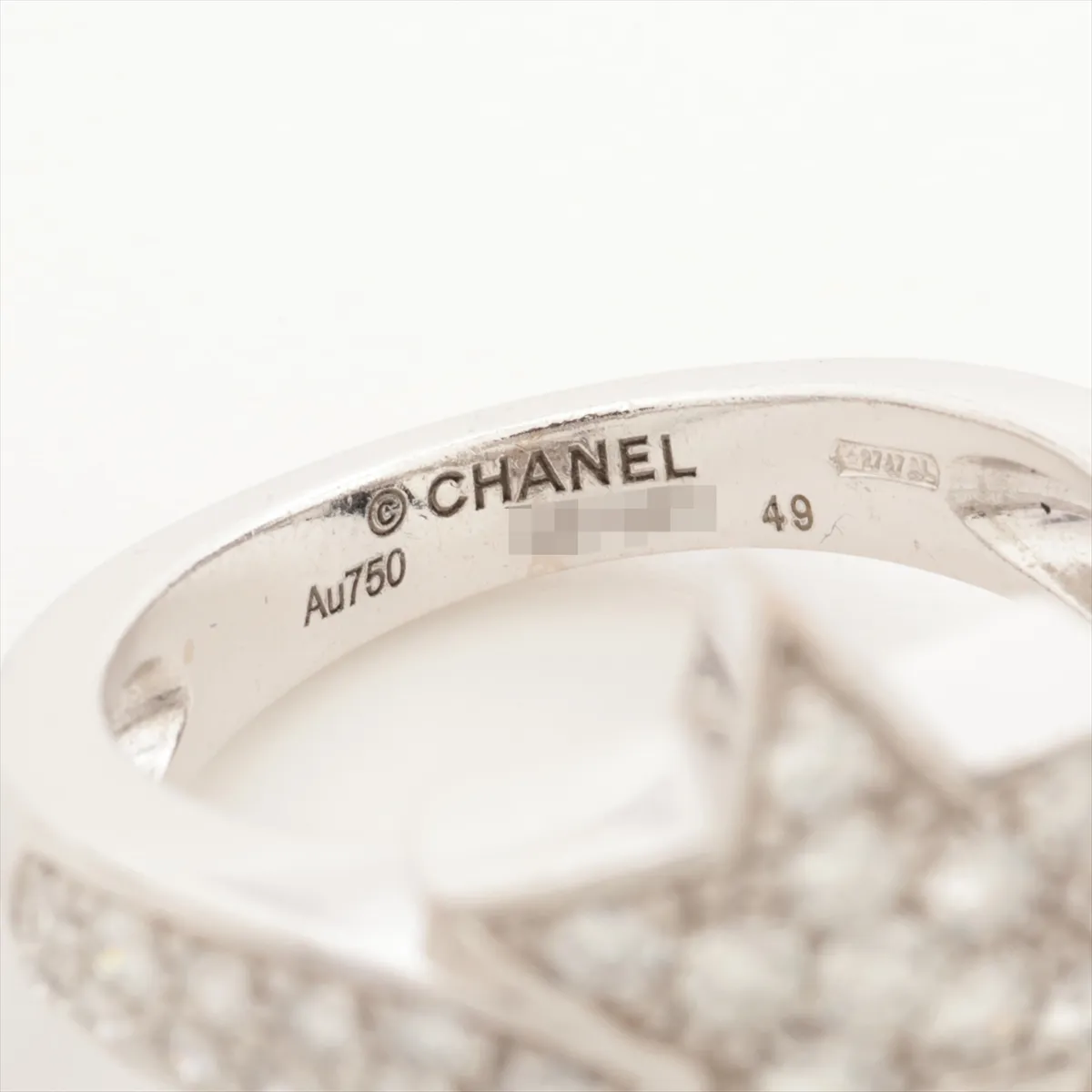 Comet Diamond Ring, 750 (WG), 7.3g, Size 49, U27523. — view 3