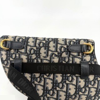 Oblique Jacquard Saddle Bag — view 11
