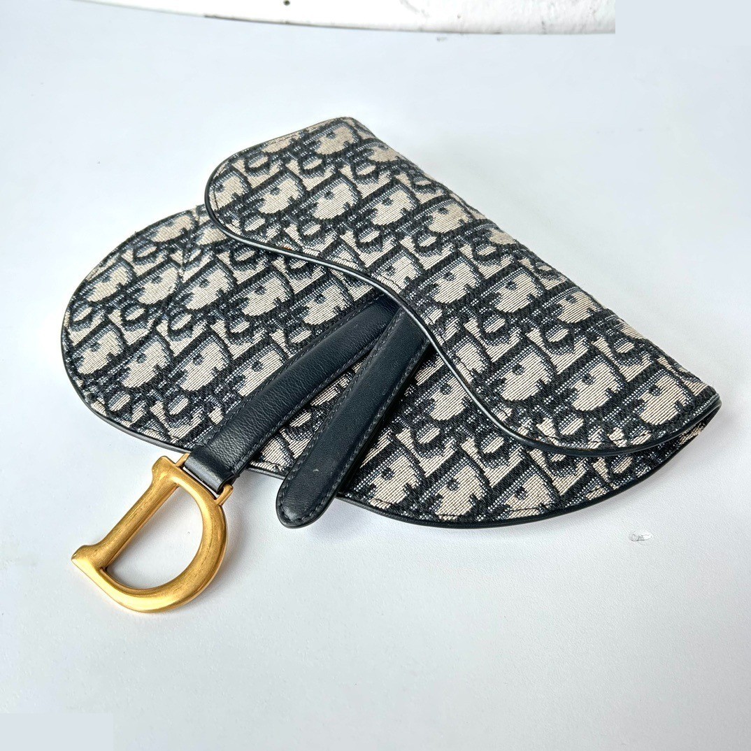 Oblique Jacquard Saddle Bag — view 6