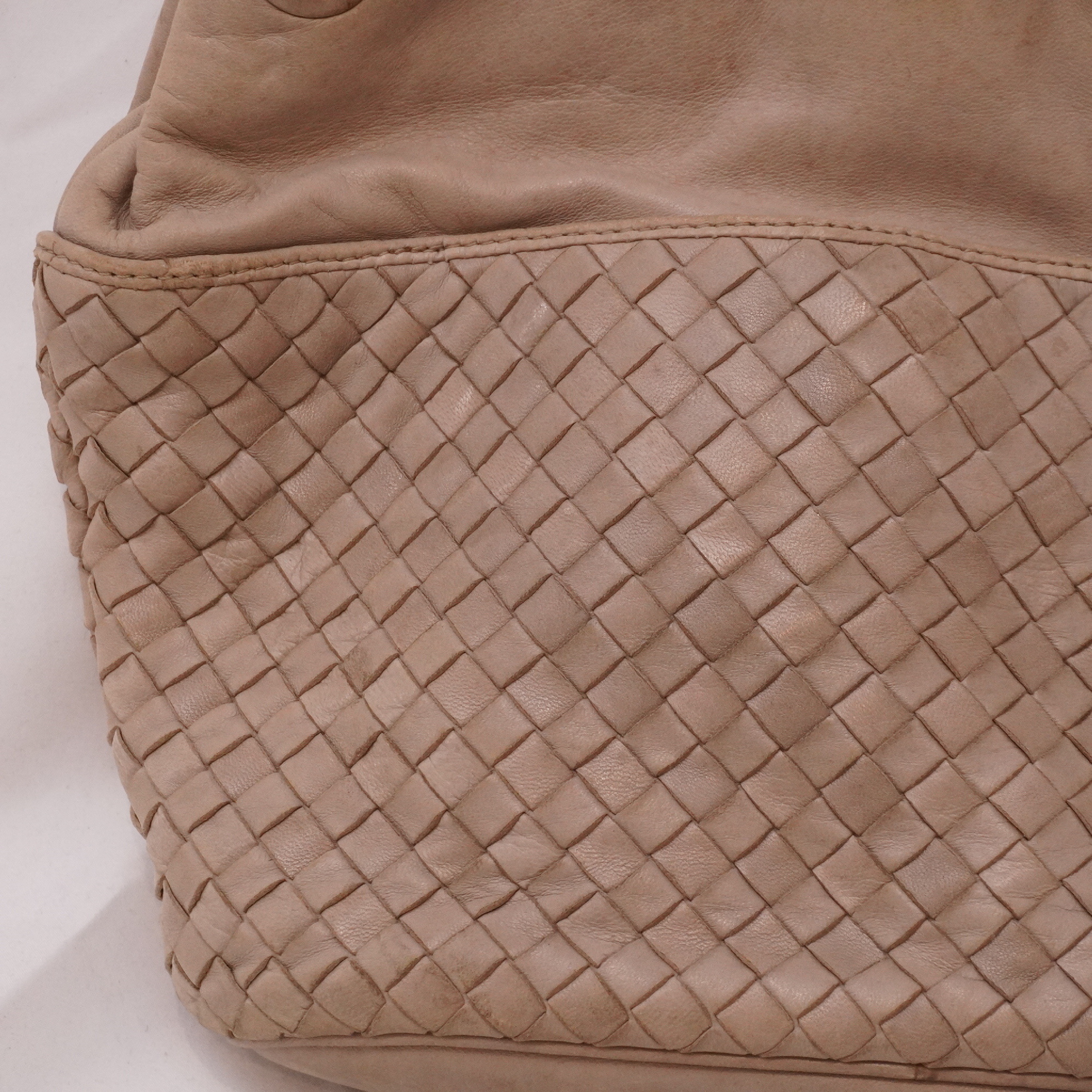 Intrecciato Leather Shoulder Bag — view 3
