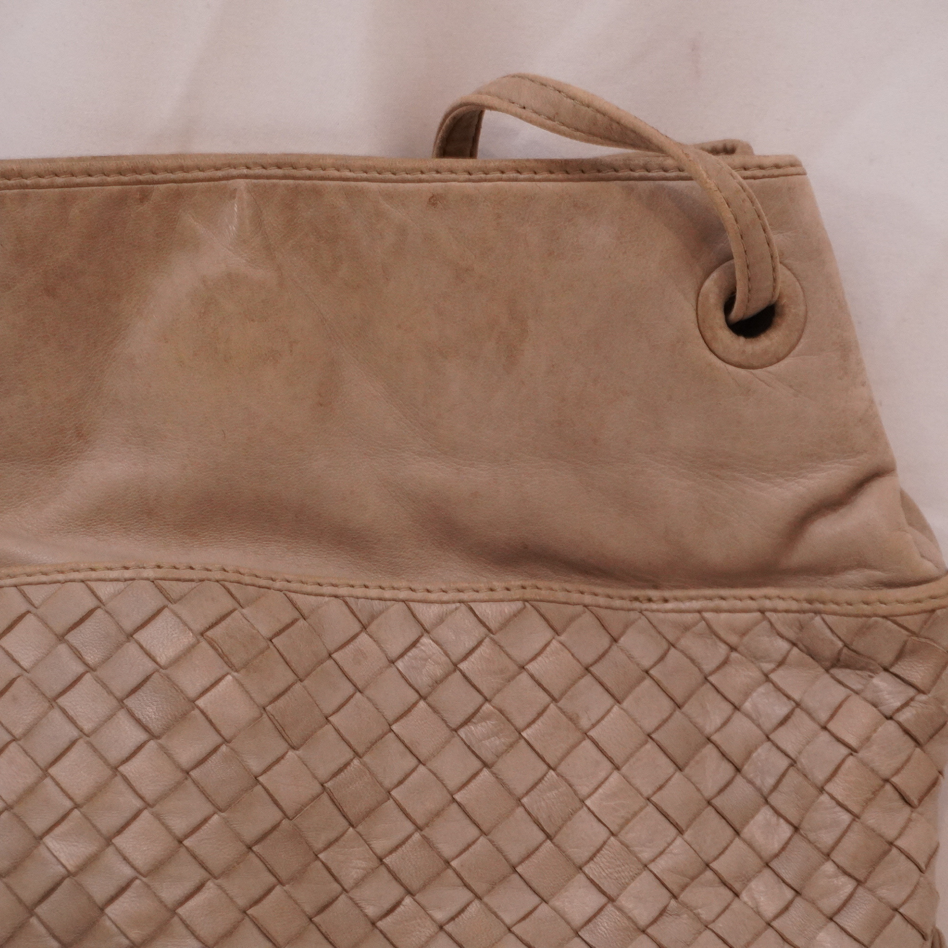Intrecciato Leather Shoulder Bag — view 5
