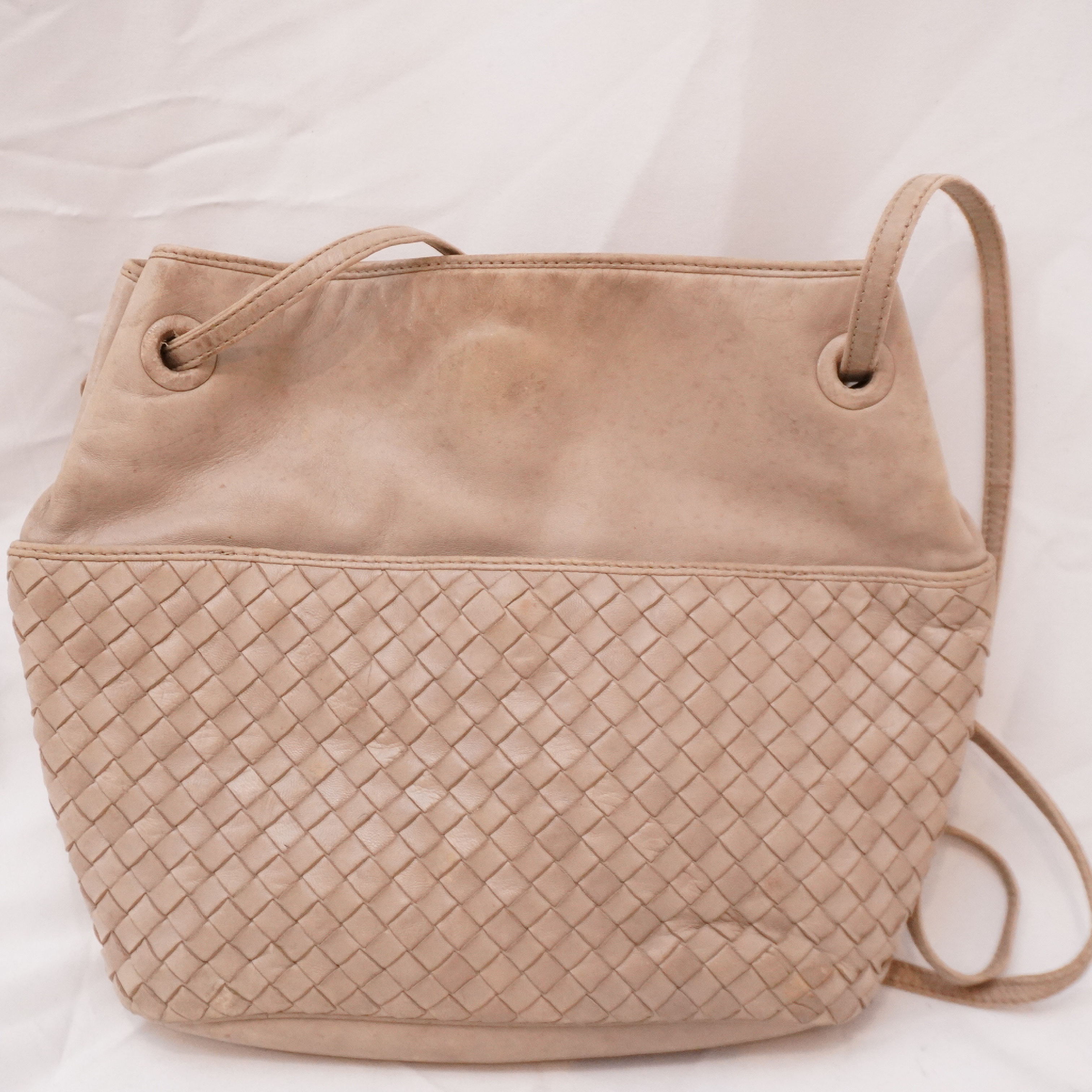 Intrecciato Leather Shoulder Bag — view 6