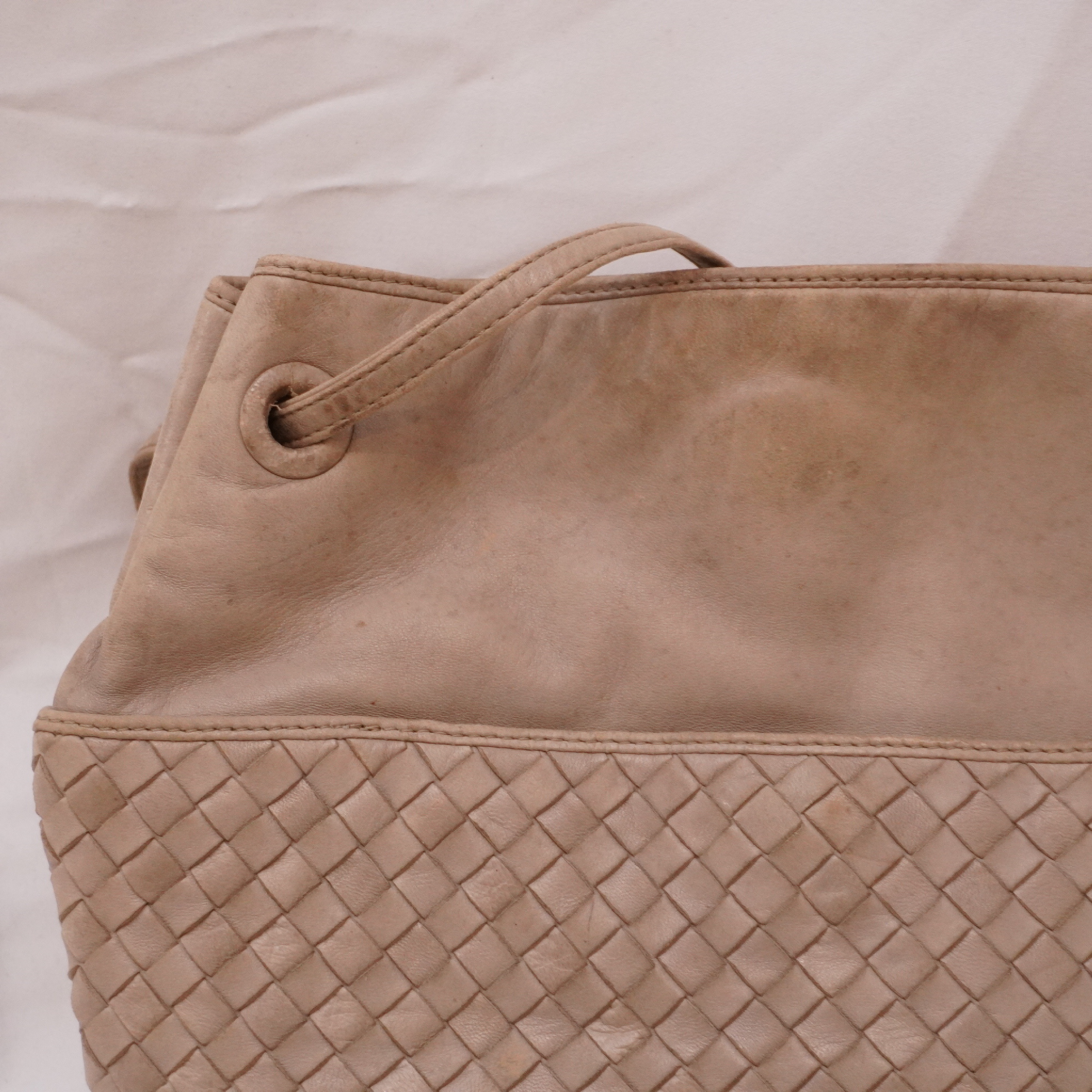Intrecciato Leather Shoulder Bag — view 7
