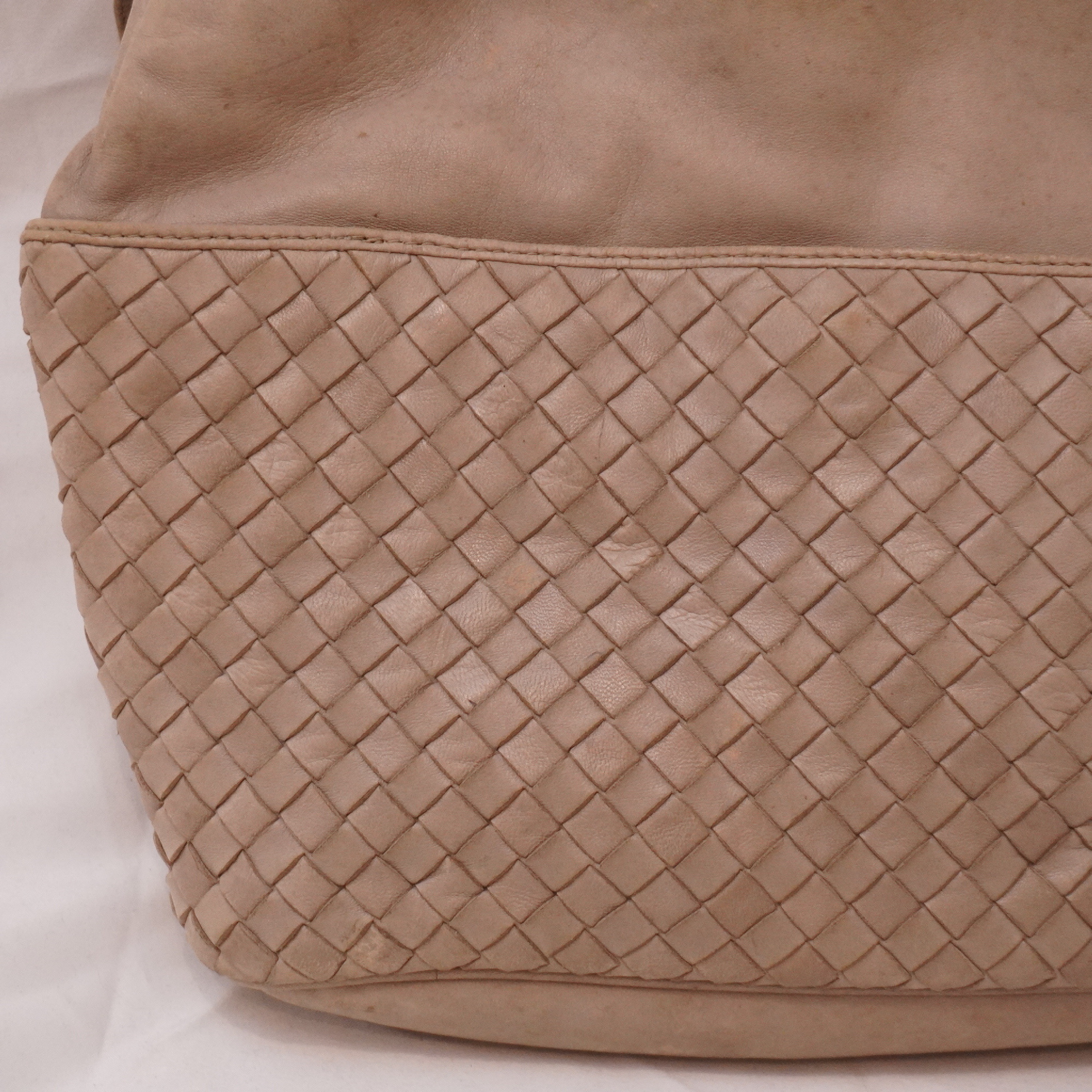 Intrecciato Leather Shoulder Bag — view 8