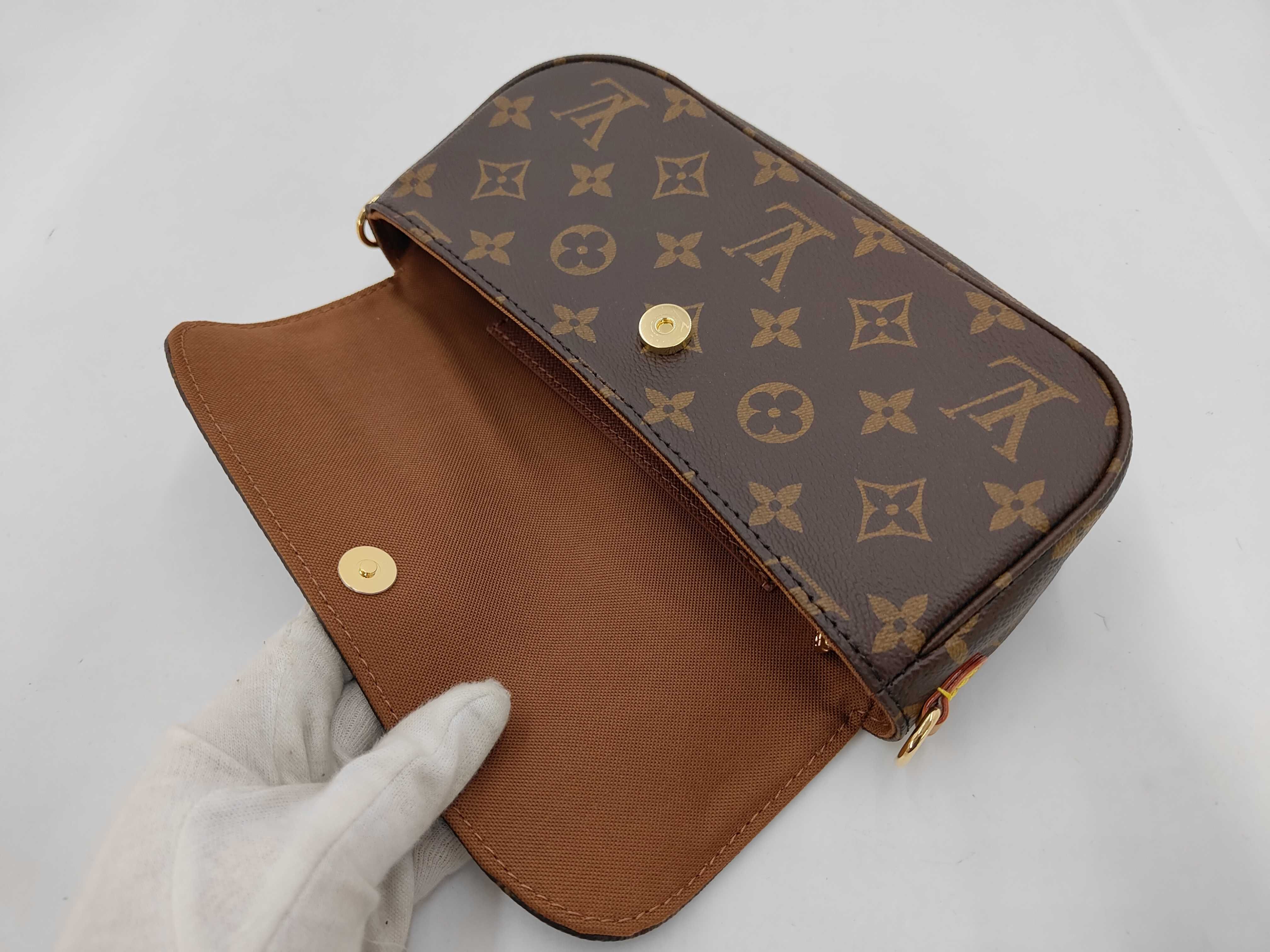 Monogram Louis Vuitton Brown Monogram Ivy M81911 Chain Wallet Shoulder Bag — view 6