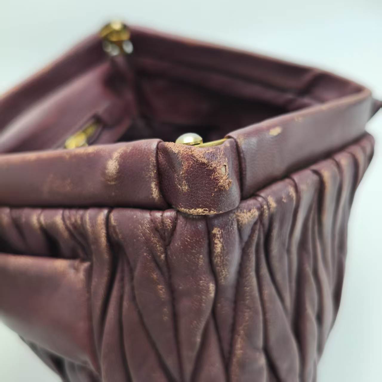 【*Shipped from: China*】Miu Miu Lambskin Clutch Bag Second Bag — view 11