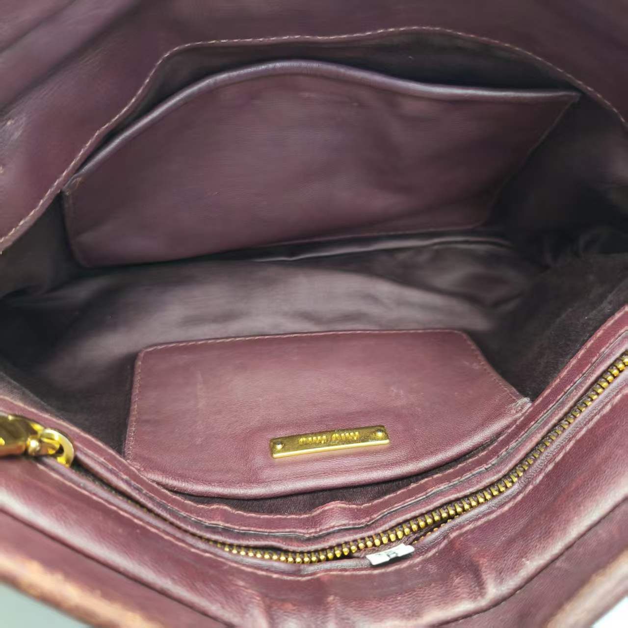 【*Shipped from: China*】Miu Miu Lambskin Clutch Bag Second Bag — view 7