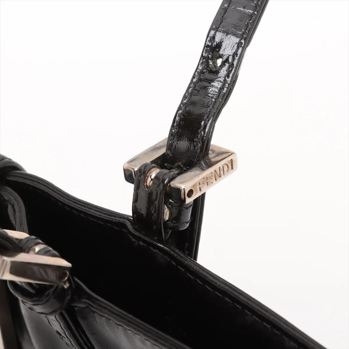 patent leather tote bag black 26726 — view 11