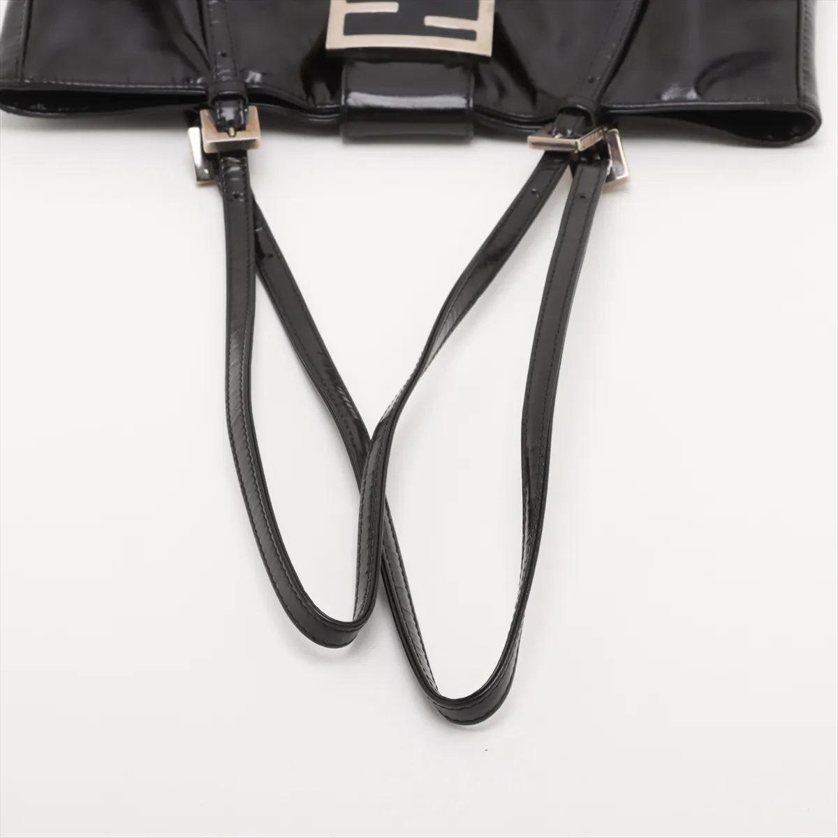 patent leather tote bag black 26726 — view 5