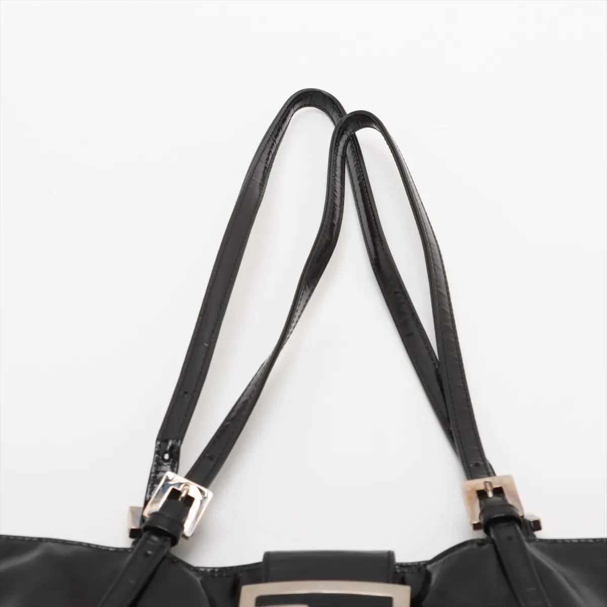 patent leather tote bag black 26726 — view 6
