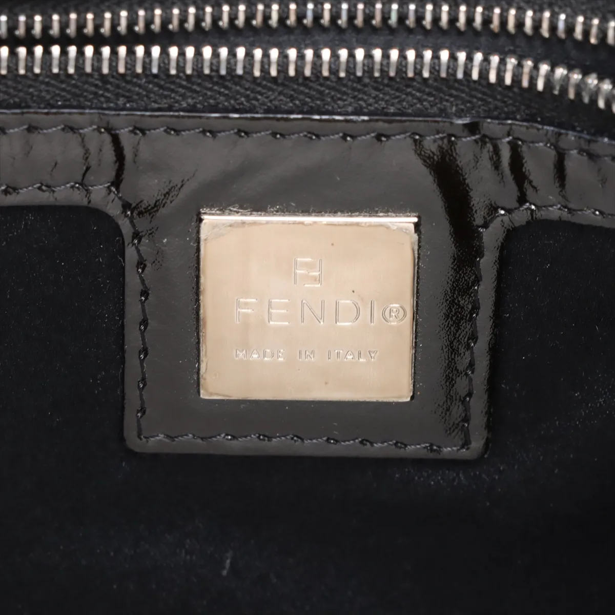 patent leather tote bag black 26726 — view 9