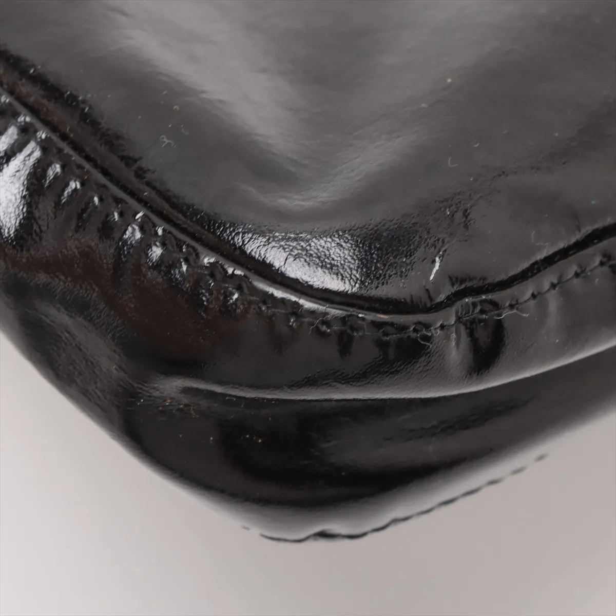 patent leather tote bag black 26726 — view 10