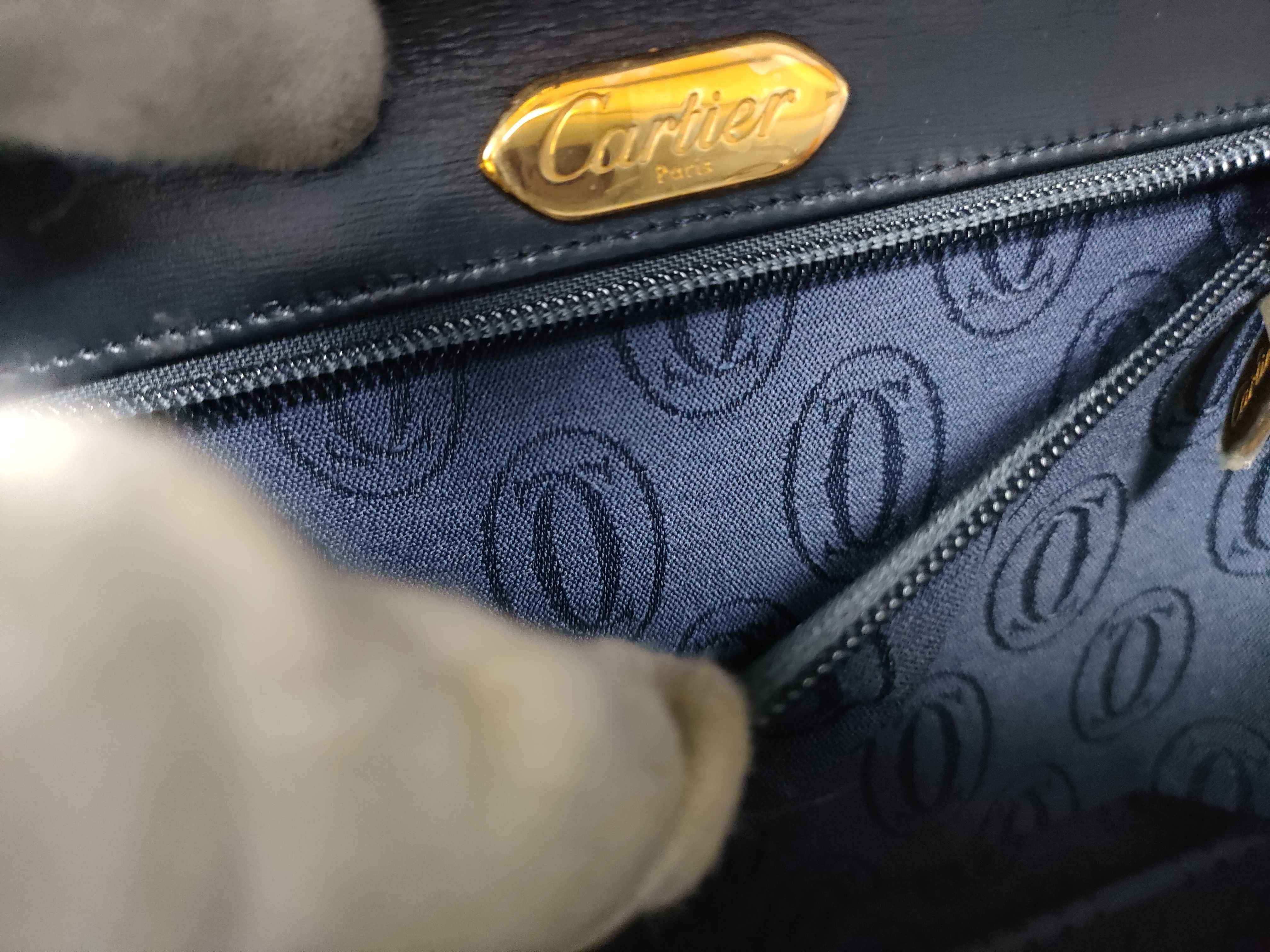 Chain Back Push Lock Leather Shoulder Bag — view 14