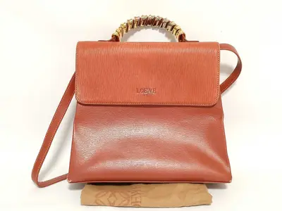 shoulder bag/handbag, Velázquez design, brown, 2-way, with dust bag.