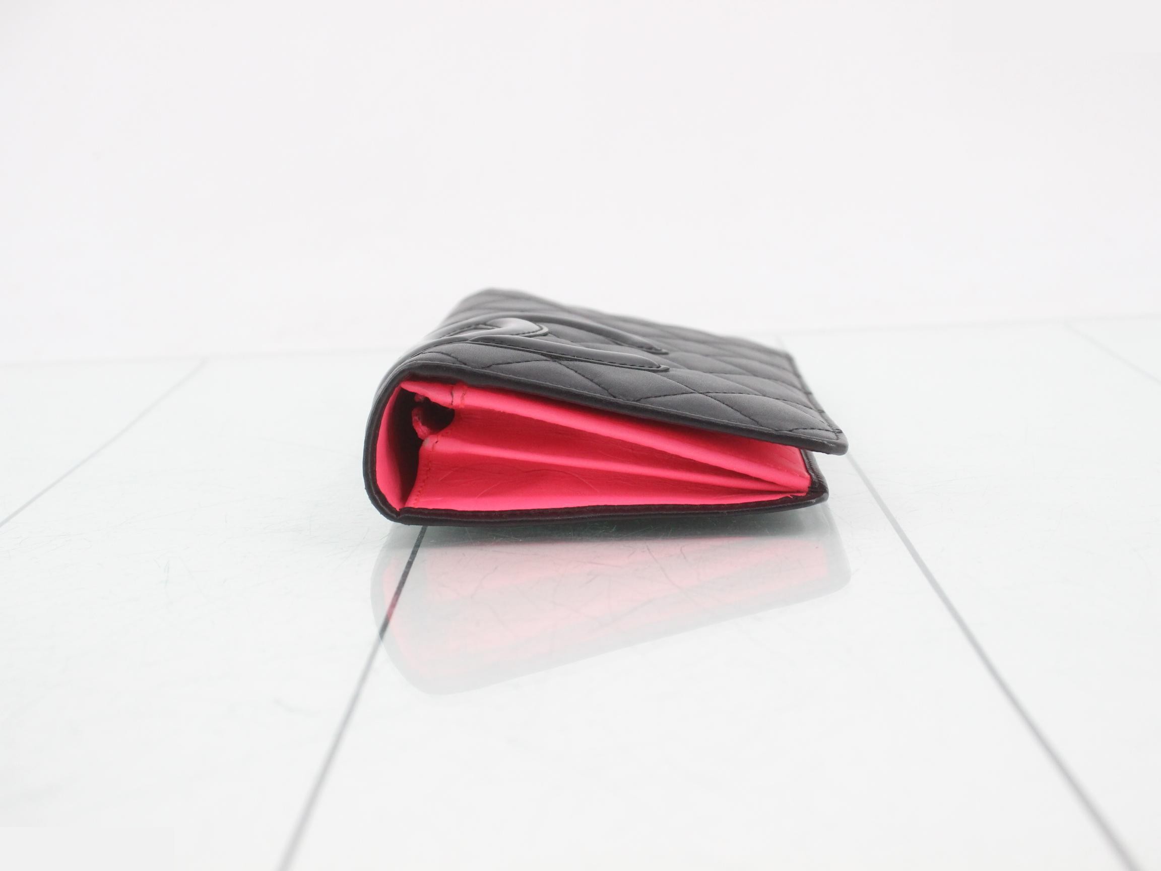 Cambon Line Long Wallet, Lambskin — view 3