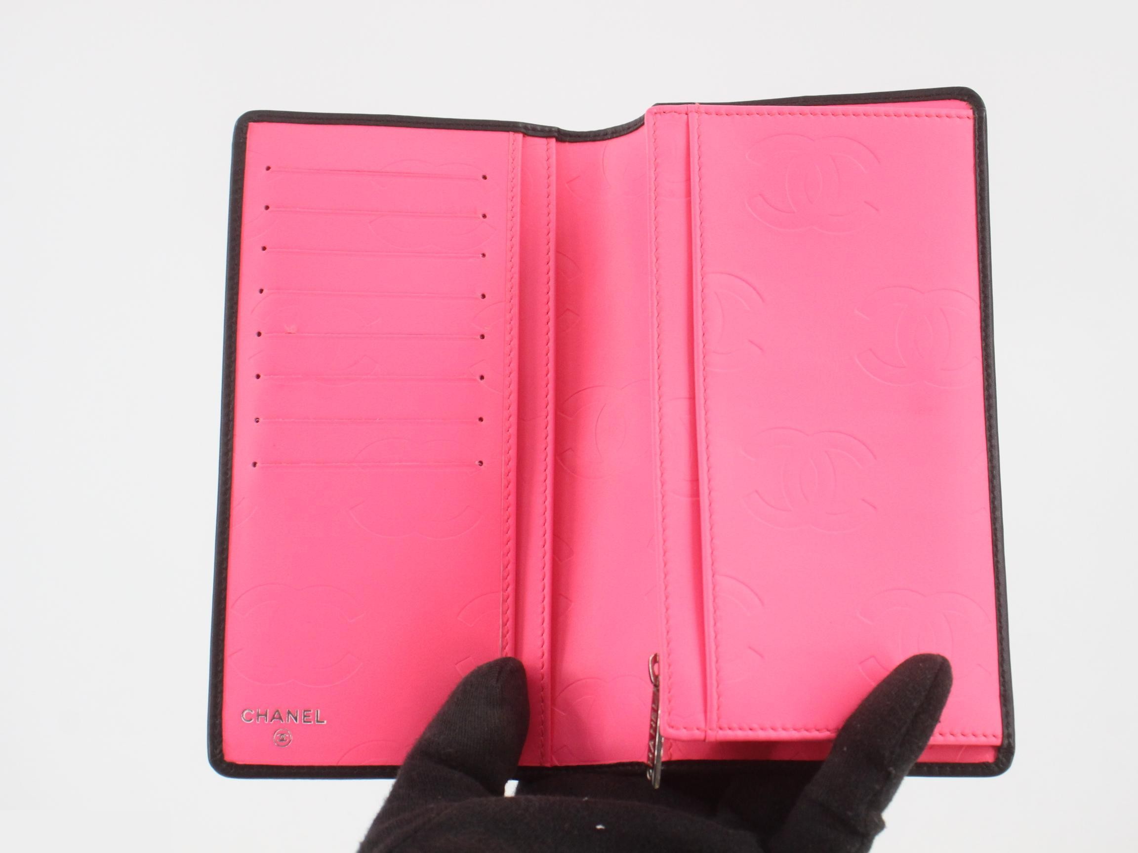 Cambon Line Long Wallet, Lambskin — view 4