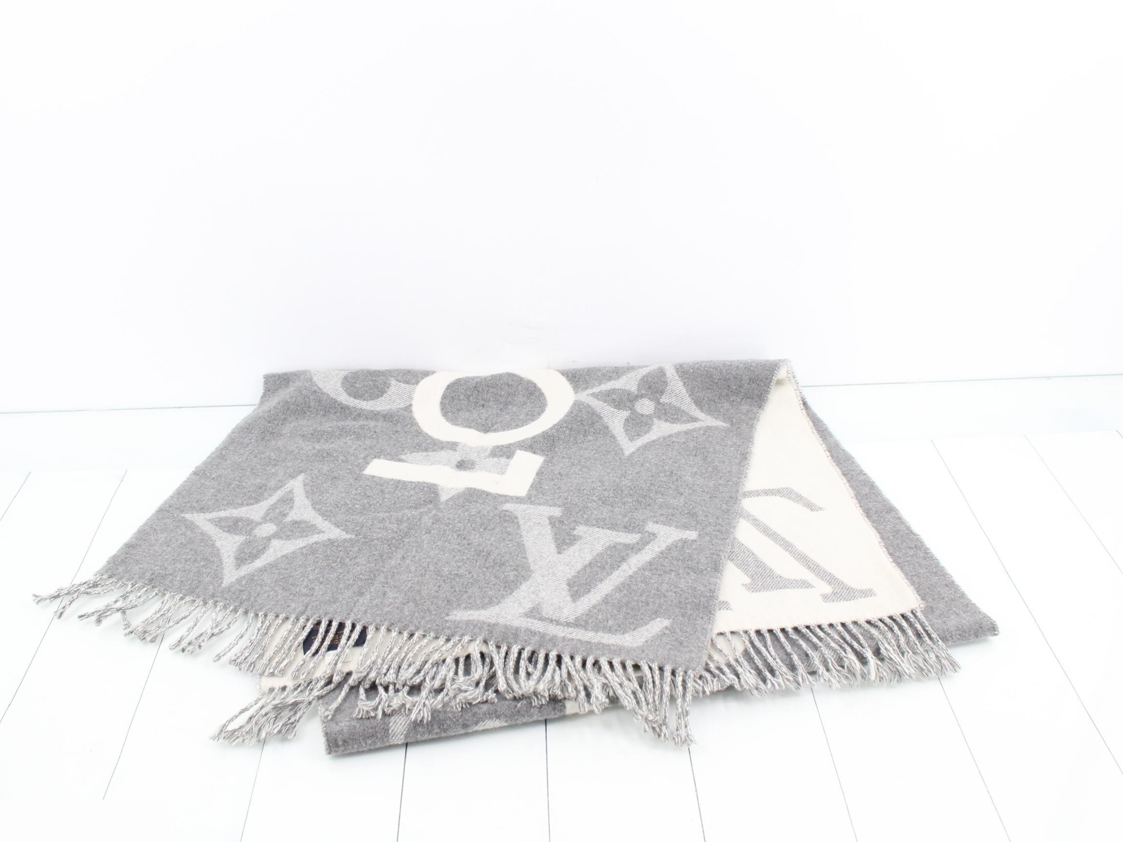 Monogram cashmere scarf — view 2