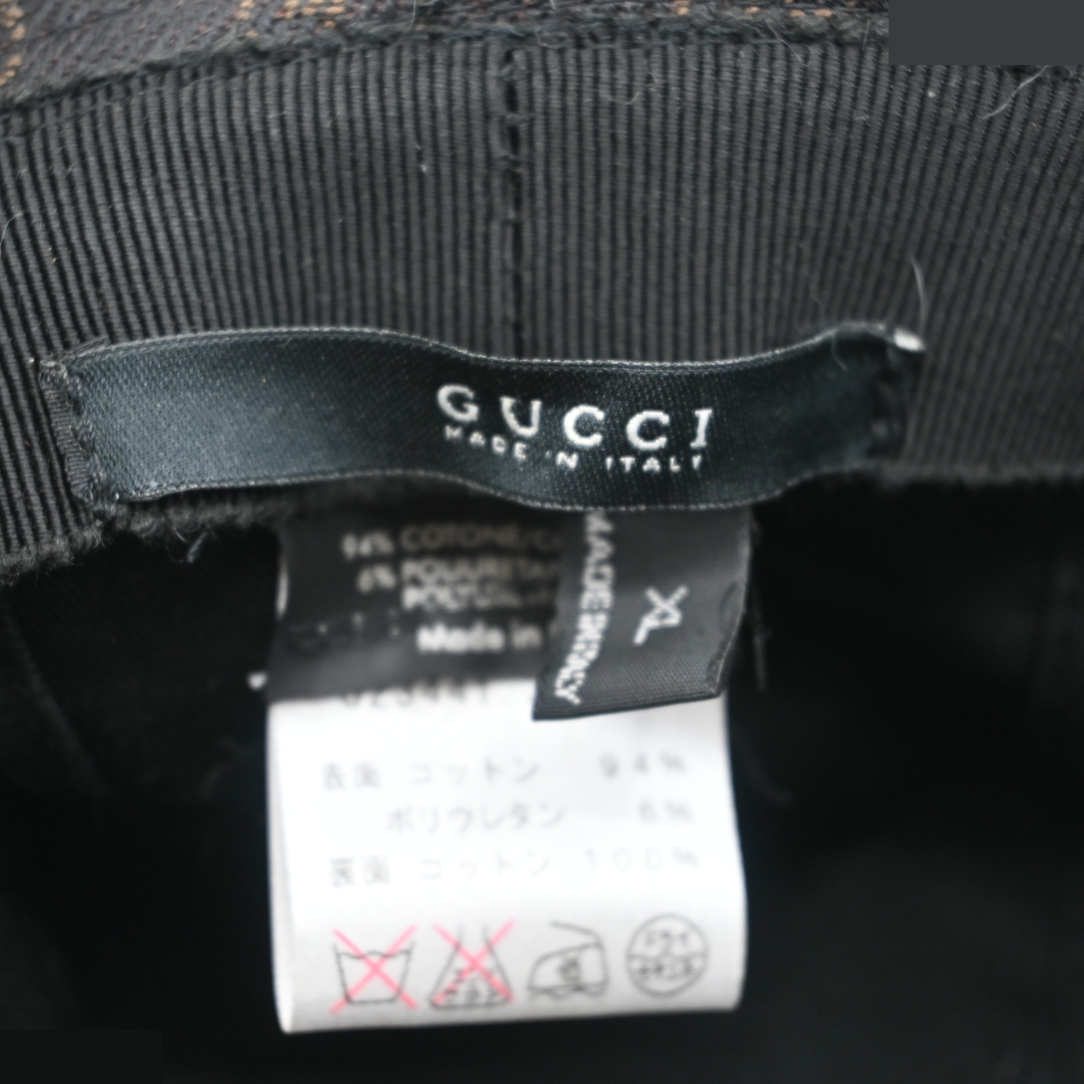 Double G embroidered GG canvas bucket hat, black — view 6