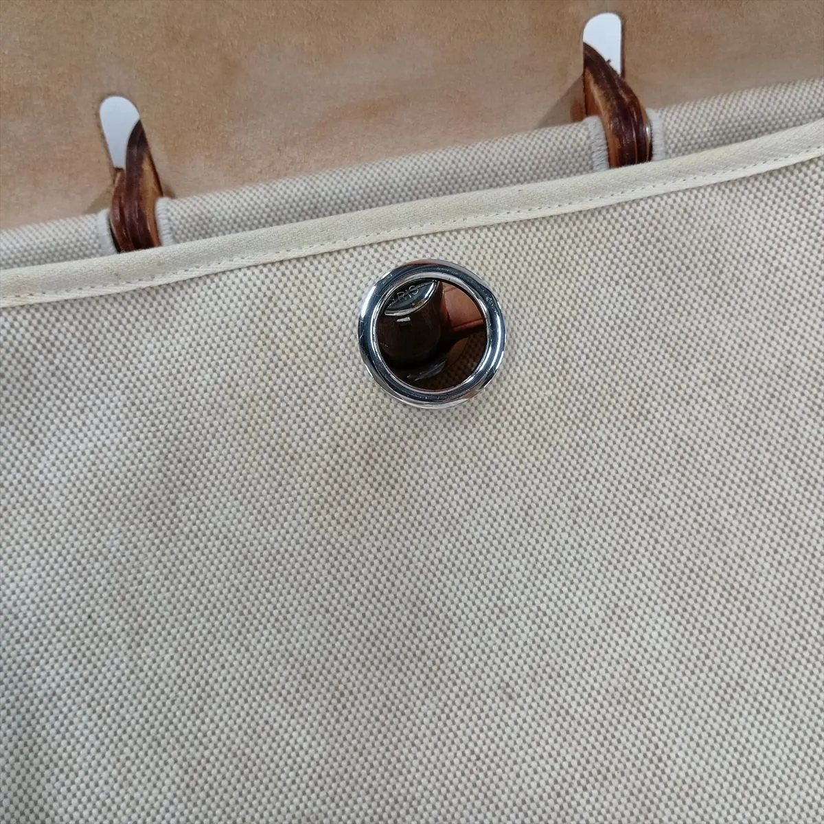 Herbag MM Toile H x Vache Hunter Beige Silver Hardware D:2000 — view 15