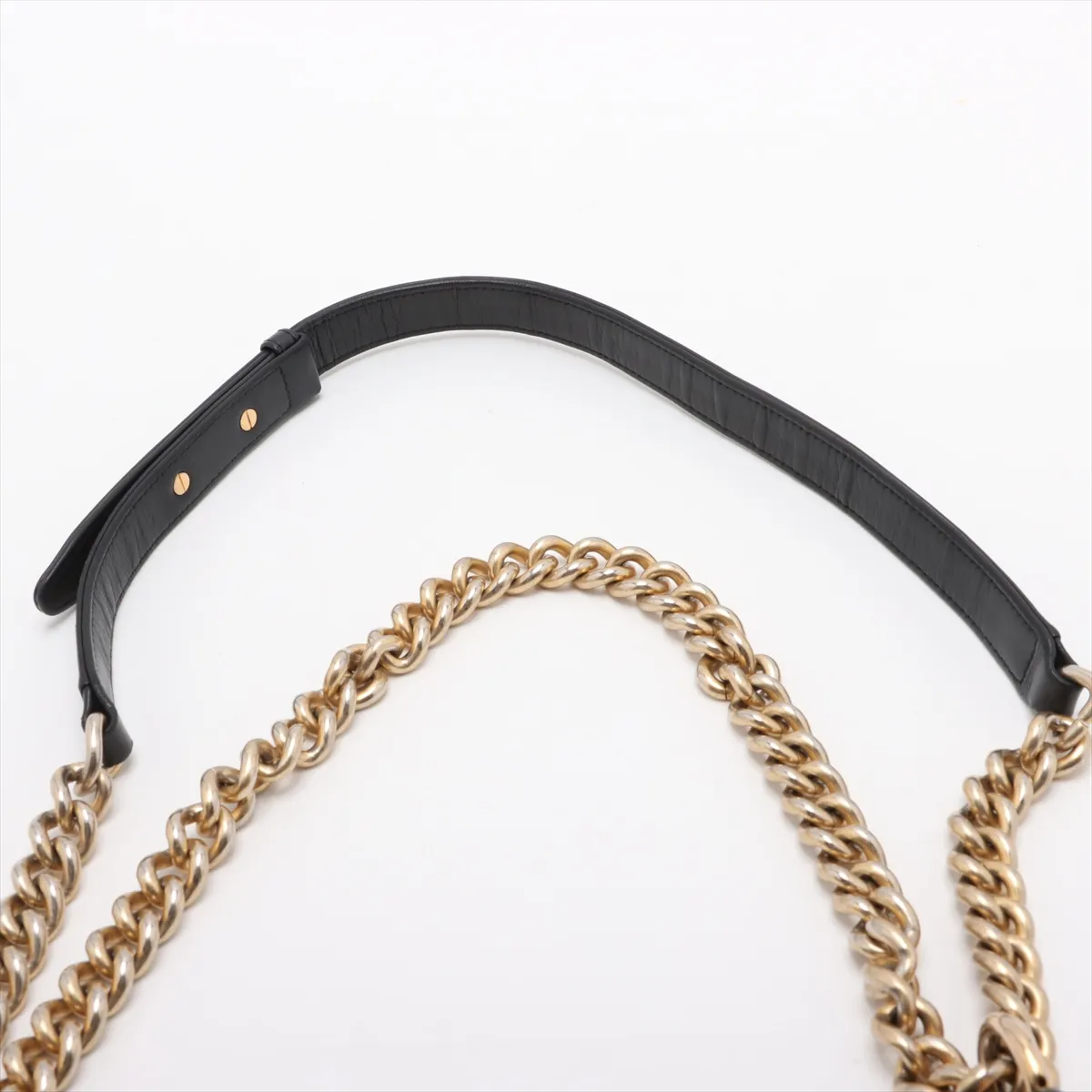 Boy Chanel 25 Lambskin Chain Shoulder Bag Black Gold Hardware 22160393 22nd Series A67086 — view 6