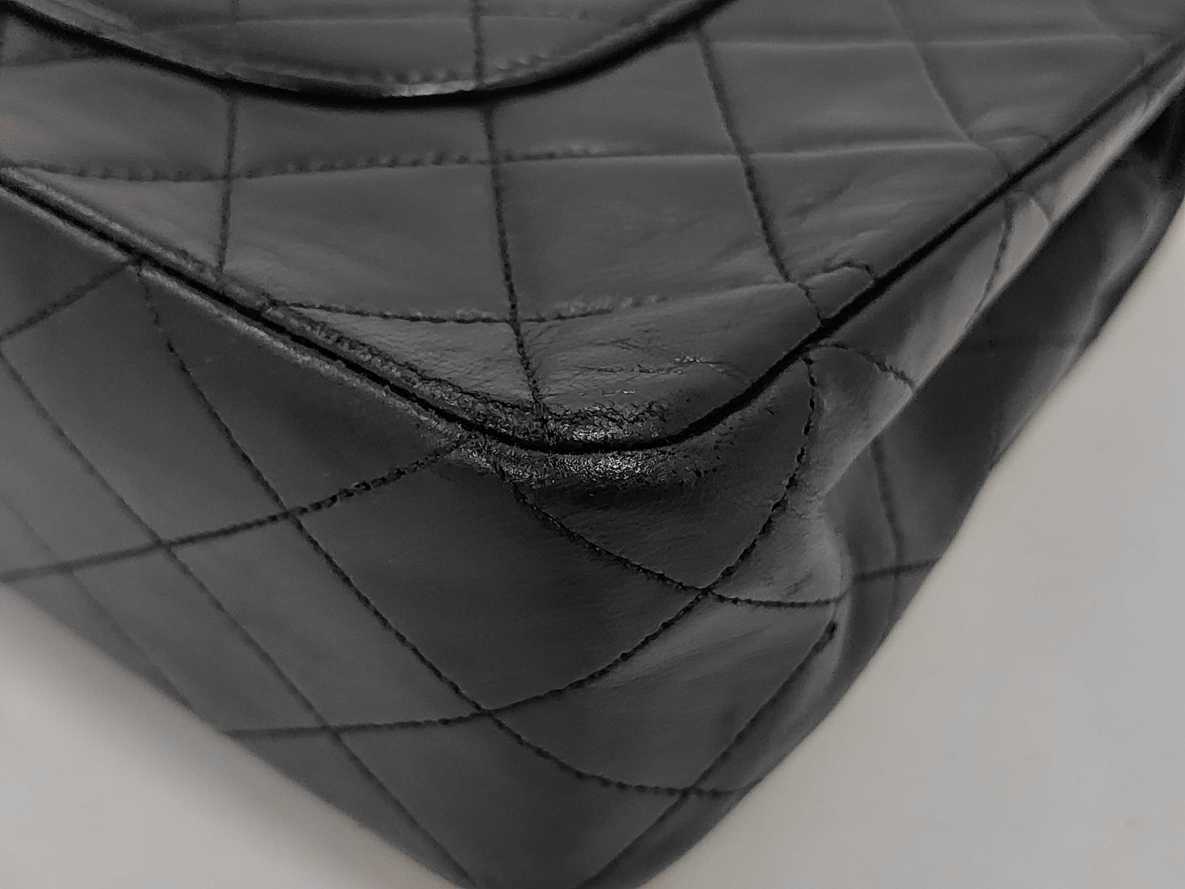 Matelassé 25 Lambskin Double Flap Double Chain Shoulder Bag — view 3