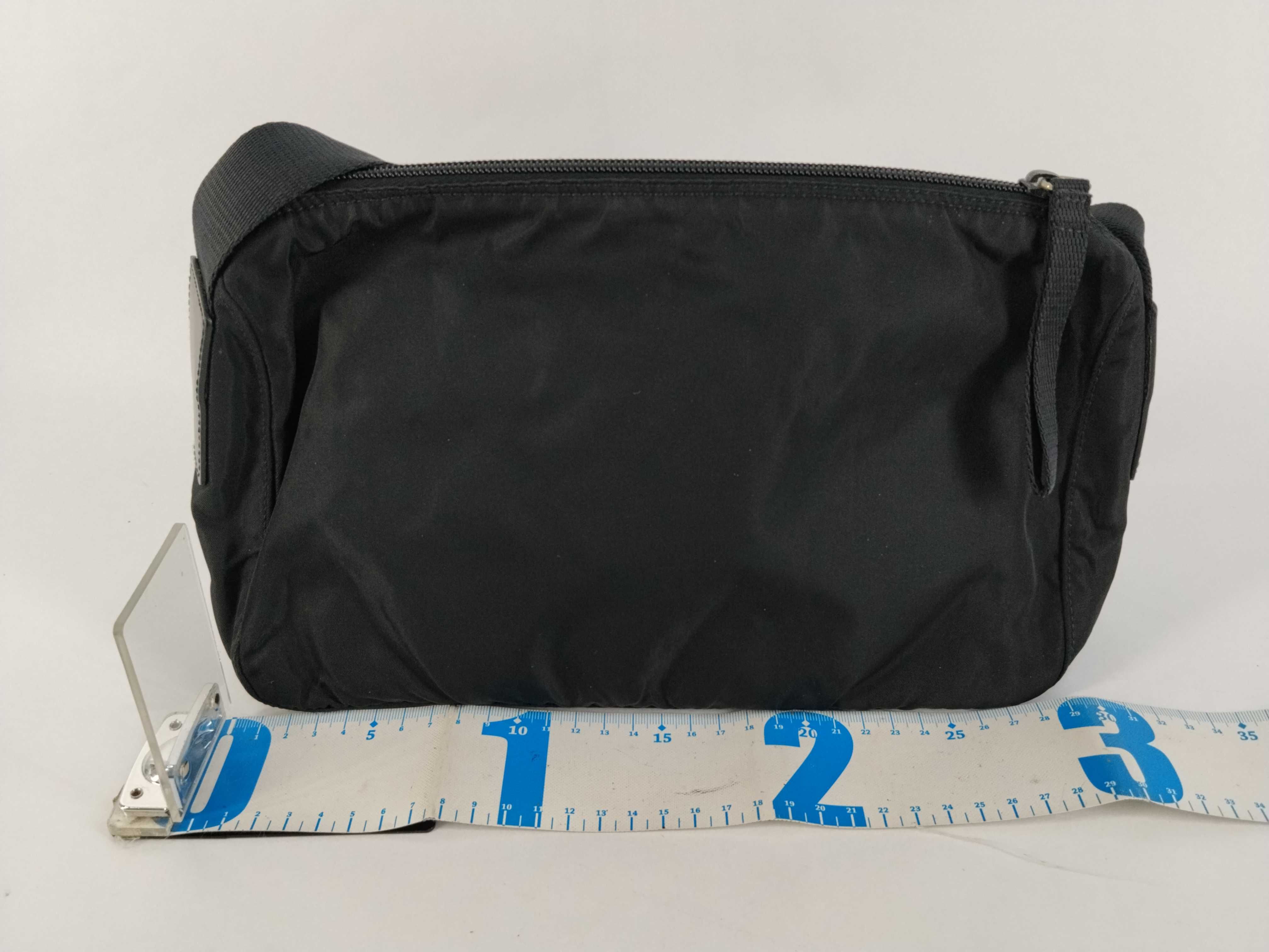 Nylon Shoulder Bag, Black Nylon Shoulder Bag — view 2
