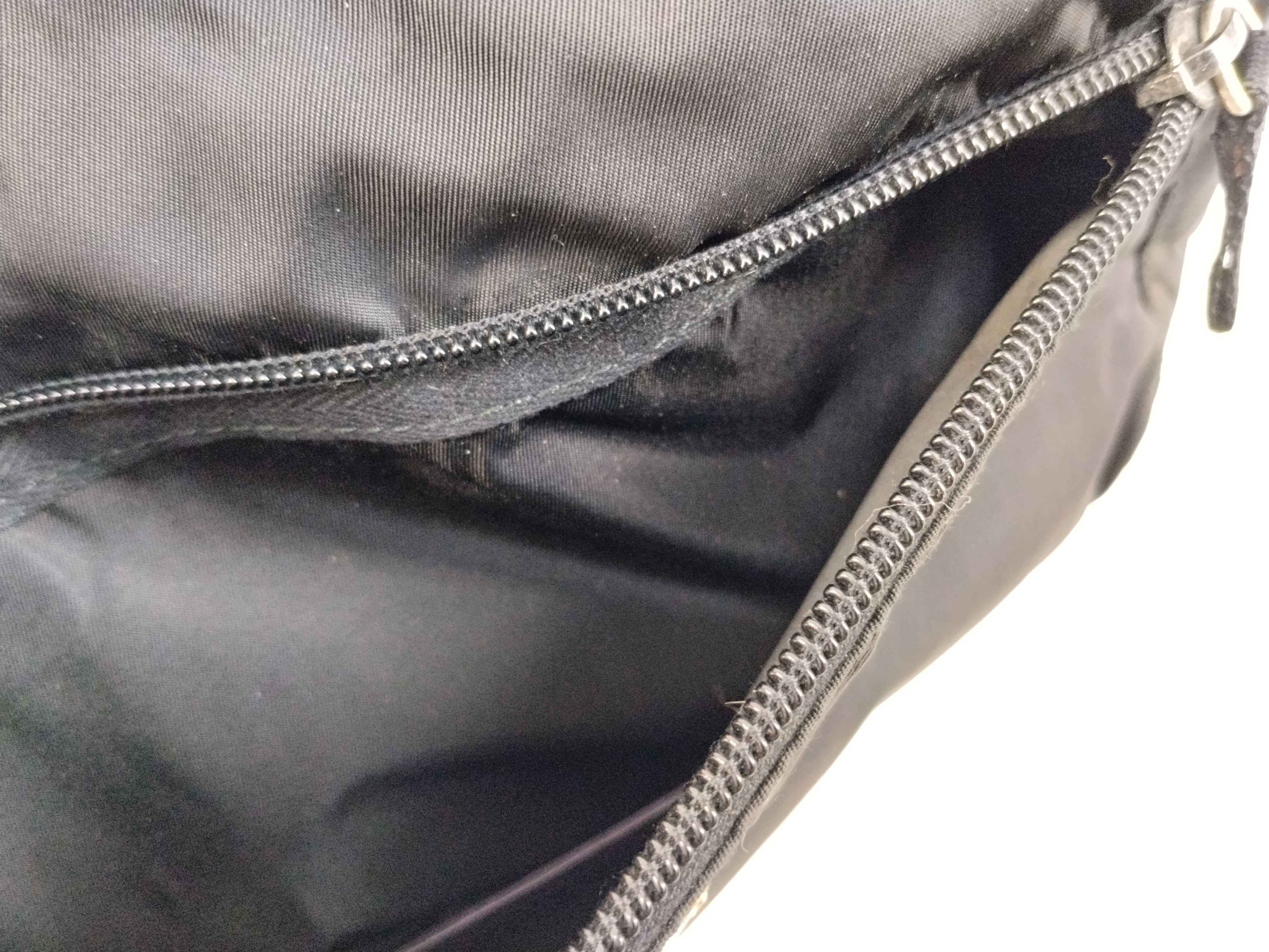 Nylon Shoulder Bag, Black Nylon Shoulder Bag — view 13