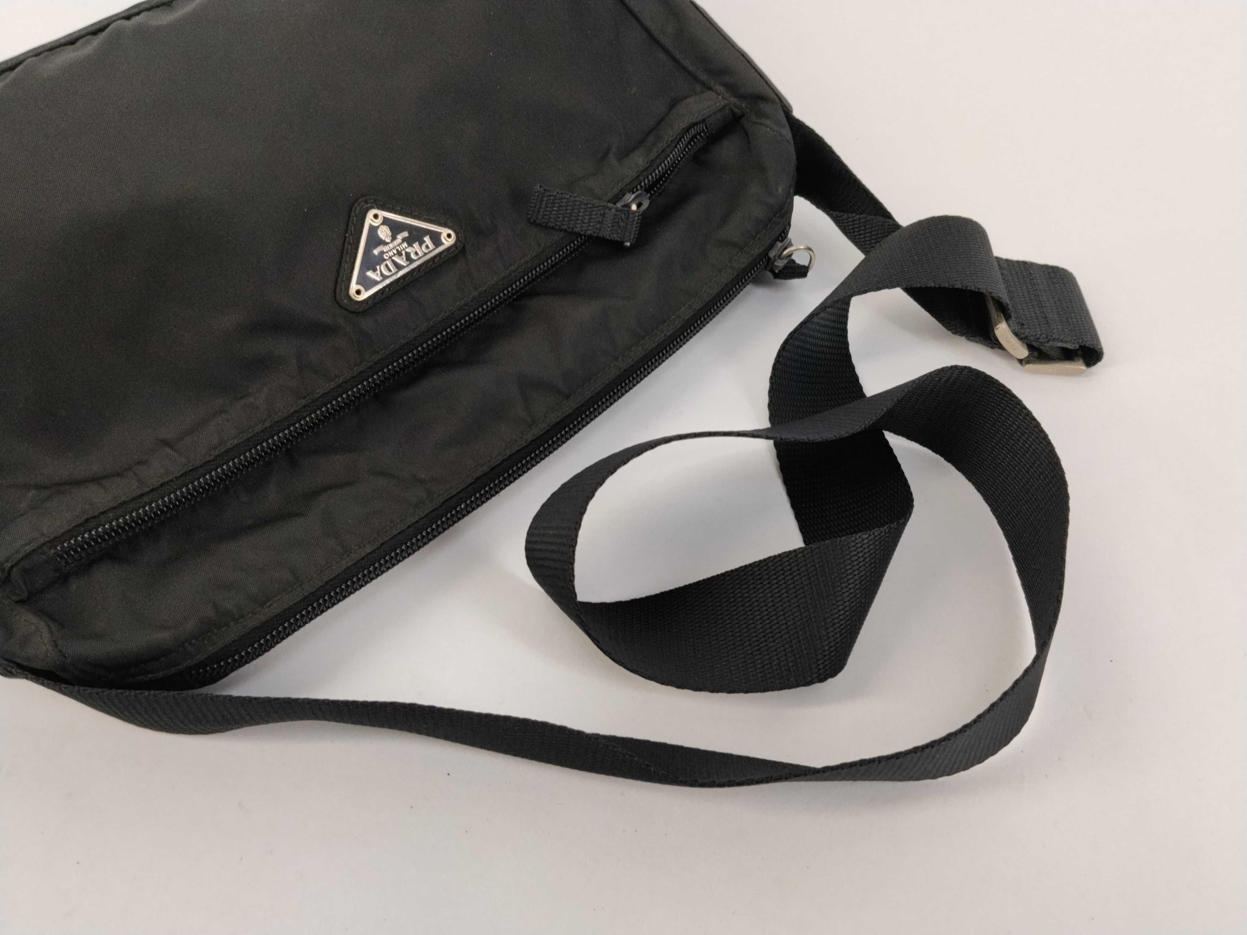 Nylon Shoulder Bag, Black Nylon Shoulder Bag — view 3