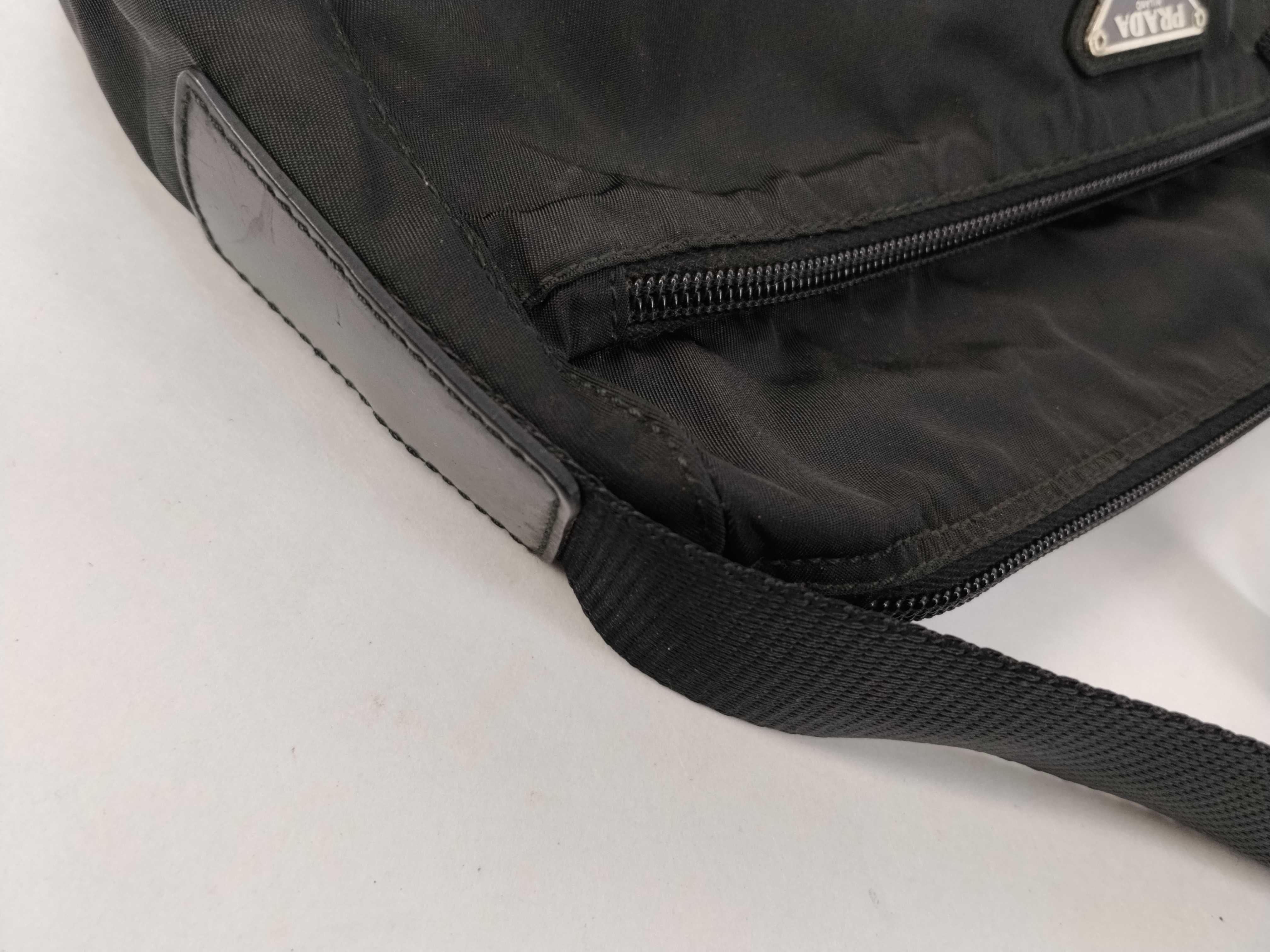 Nylon Shoulder Bag, Black Nylon Shoulder Bag — view 5