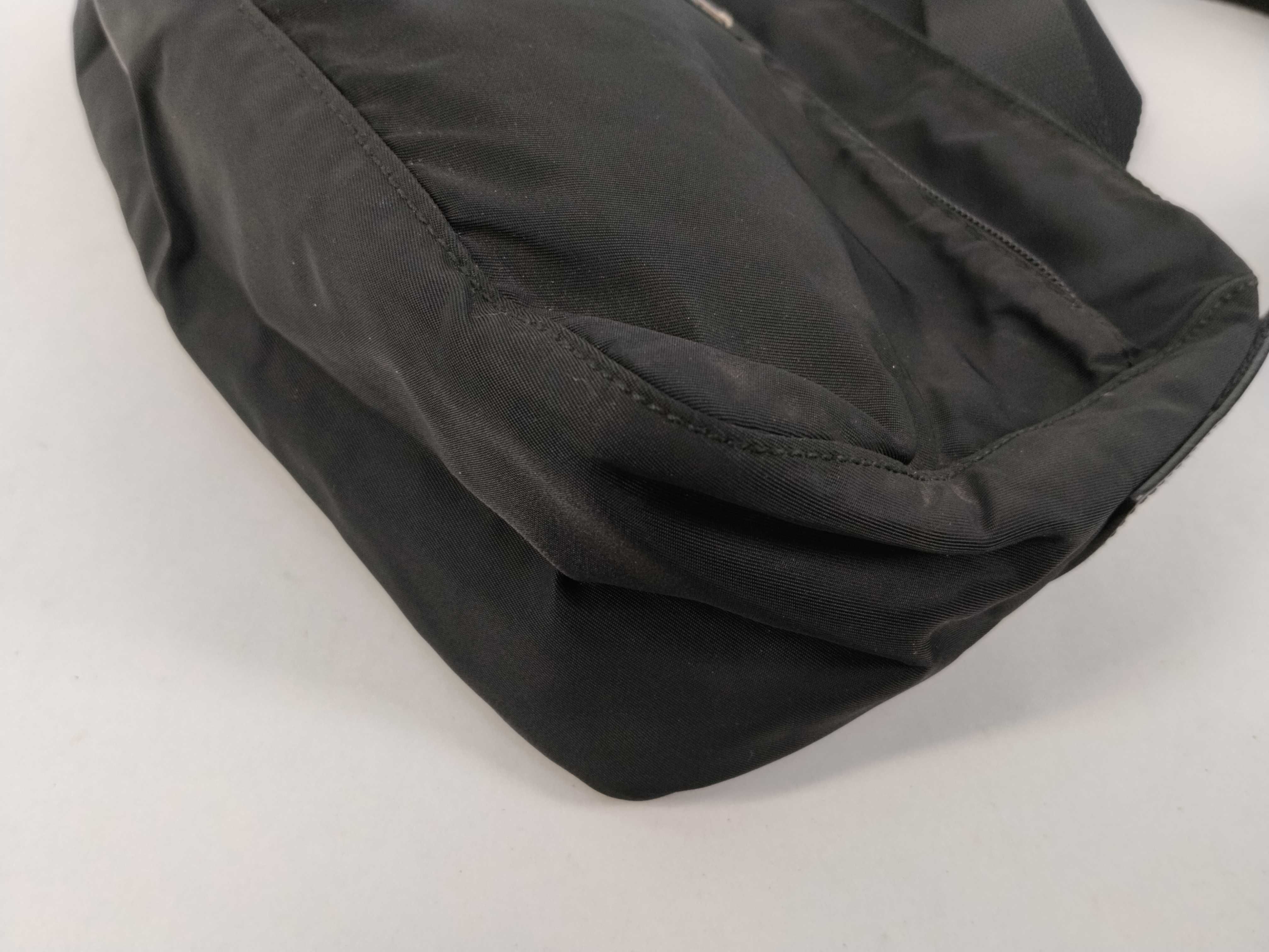 Nylon Shoulder Bag, Black Nylon Shoulder Bag — view 6