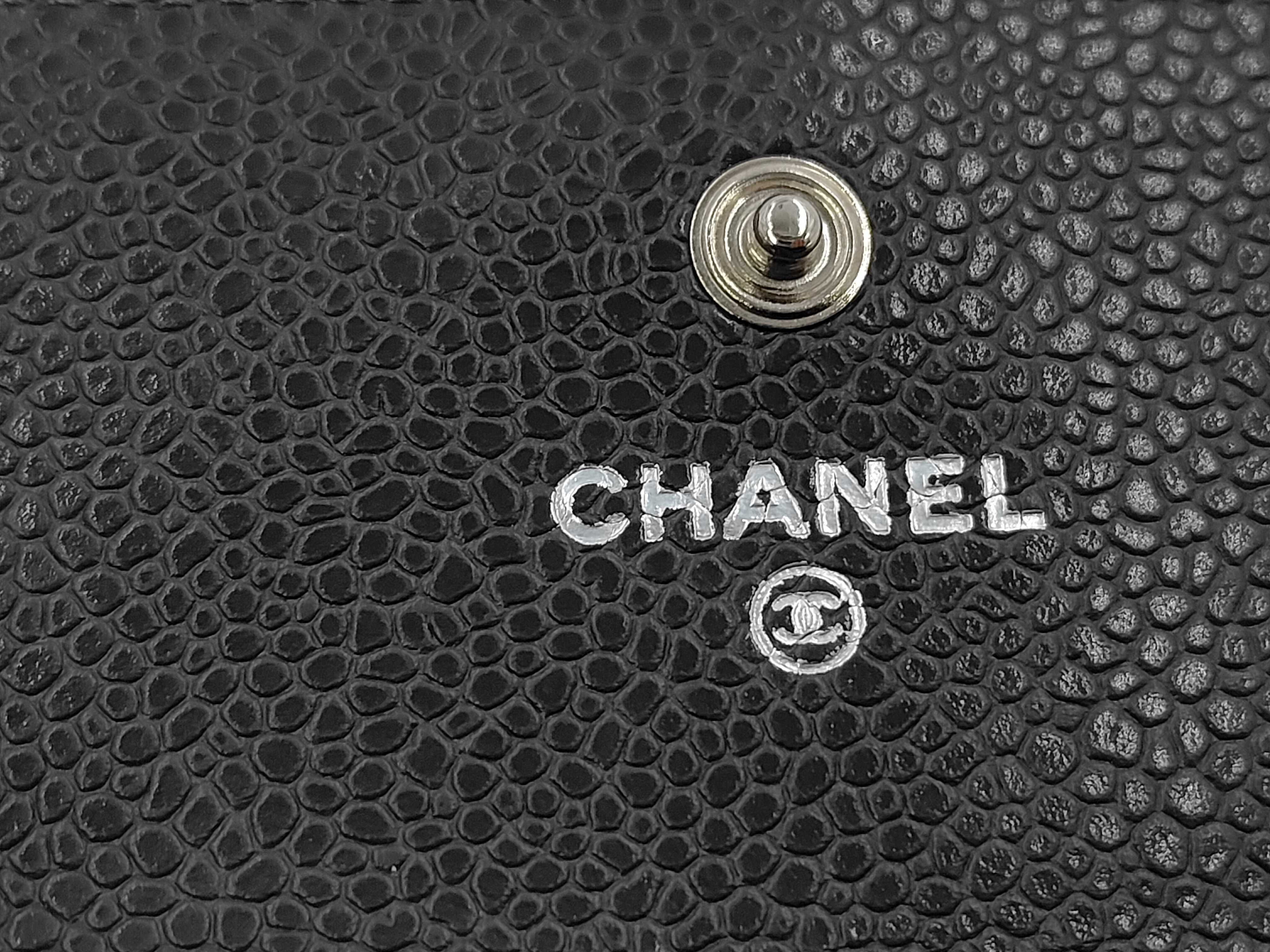 Bifold Long Wallet Caviar Skin Gray 17187558 Wallet — view 6