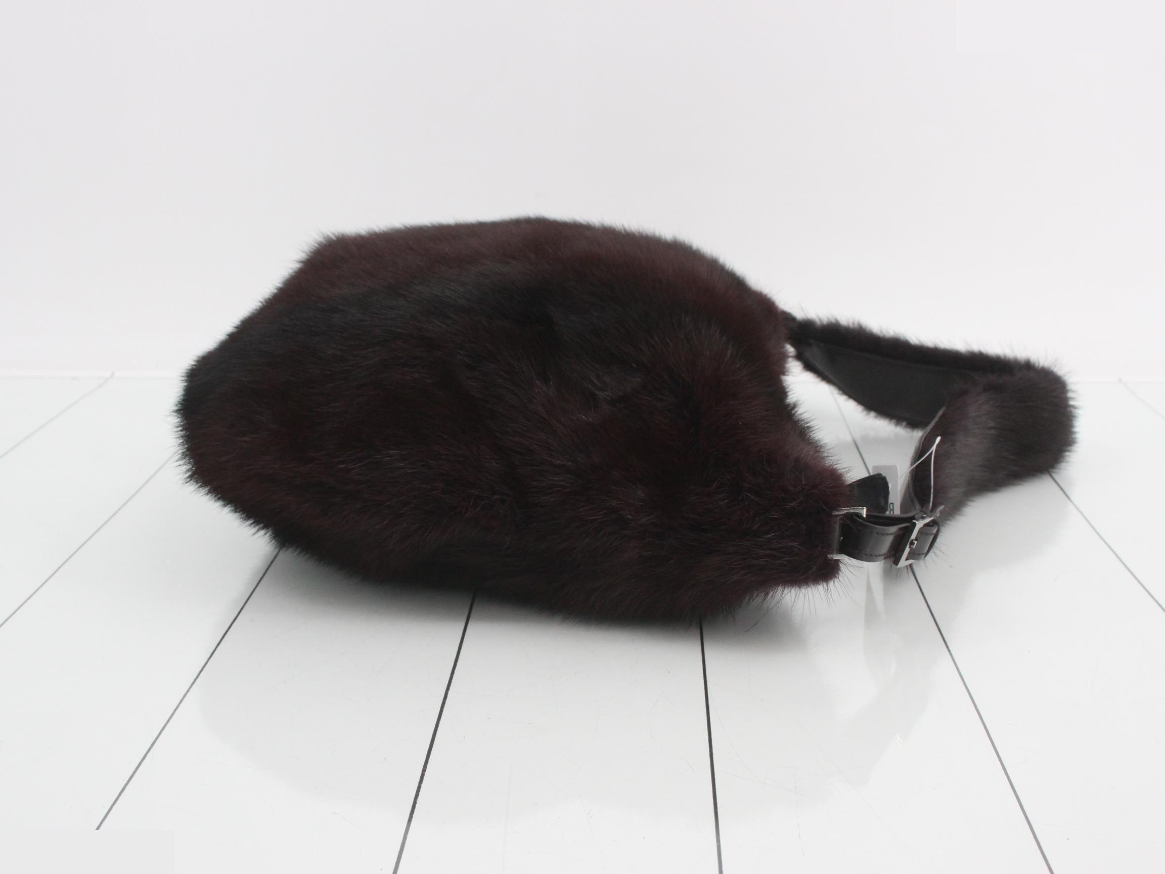 2-way mink shoulder bag — view 3