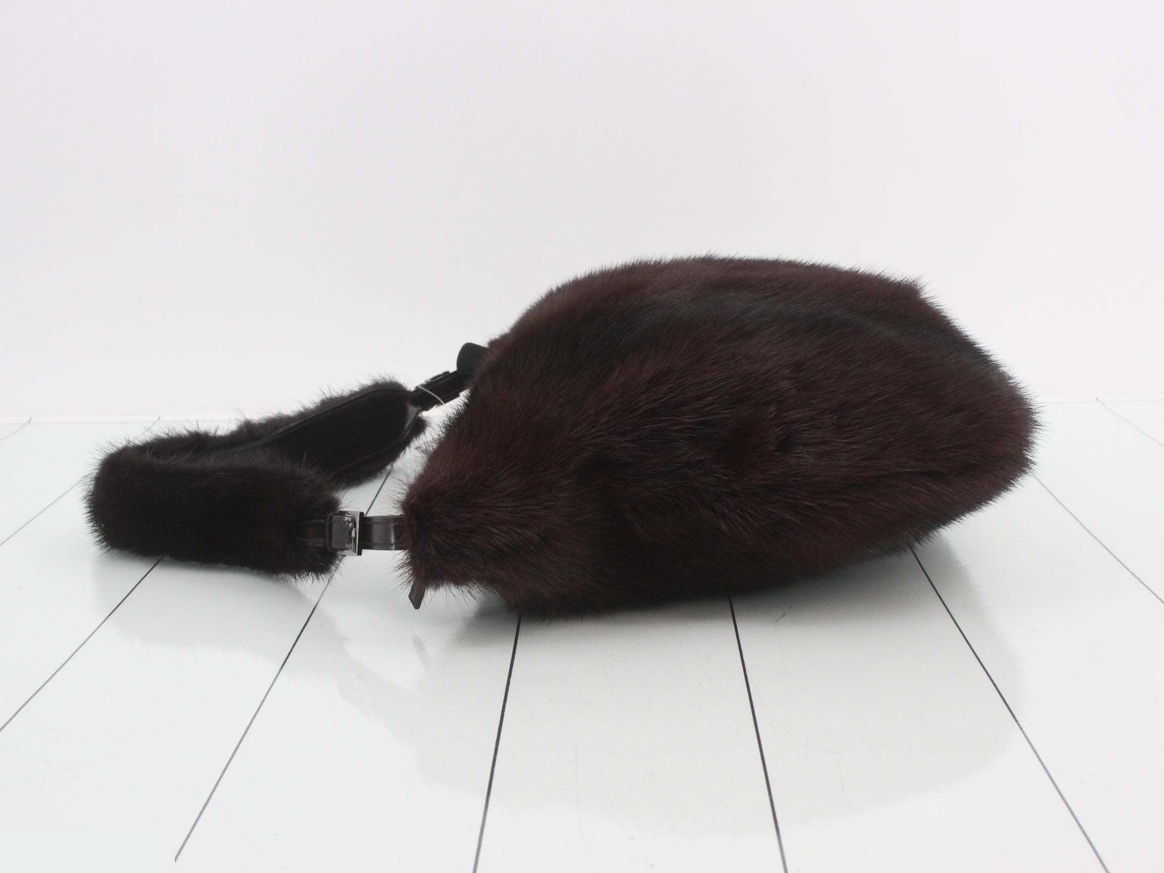 2-way mink shoulder bag — view 4