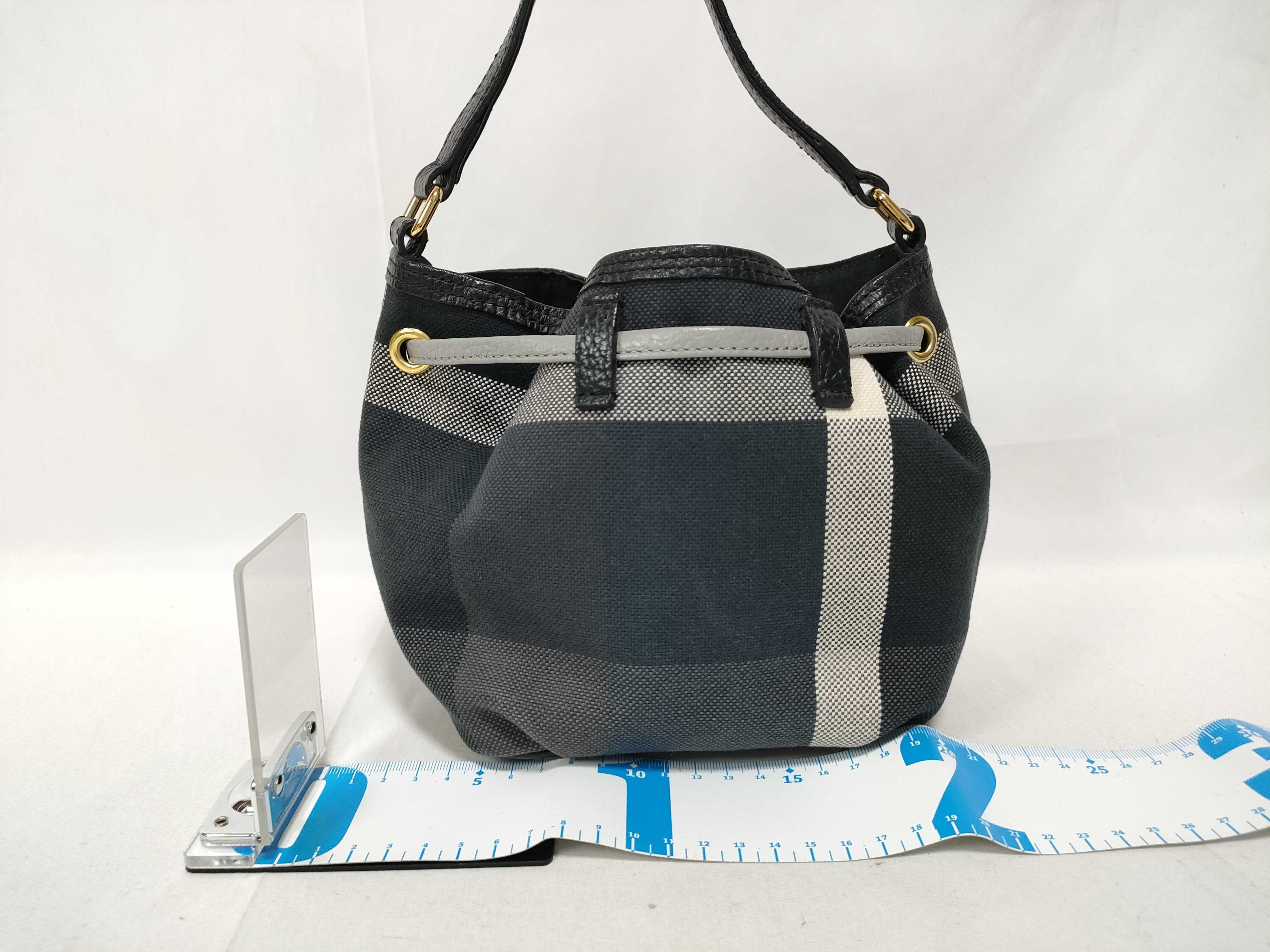 Blue Label Nova Check Drawstring 2-Way Shoulder Bag with Strap — view 2