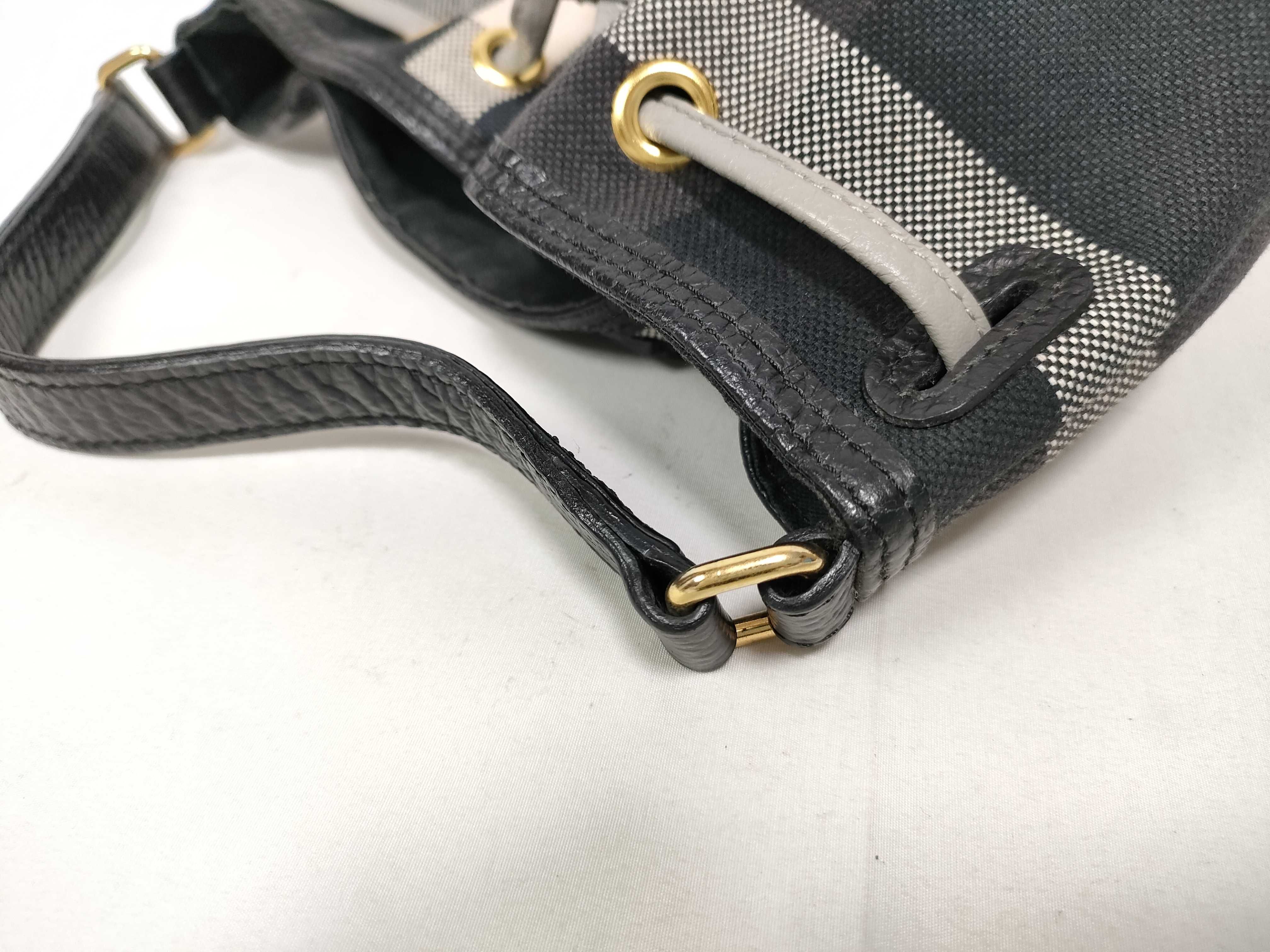Blue Label Nova Check Drawstring 2-Way Shoulder Bag with Strap — view 10
