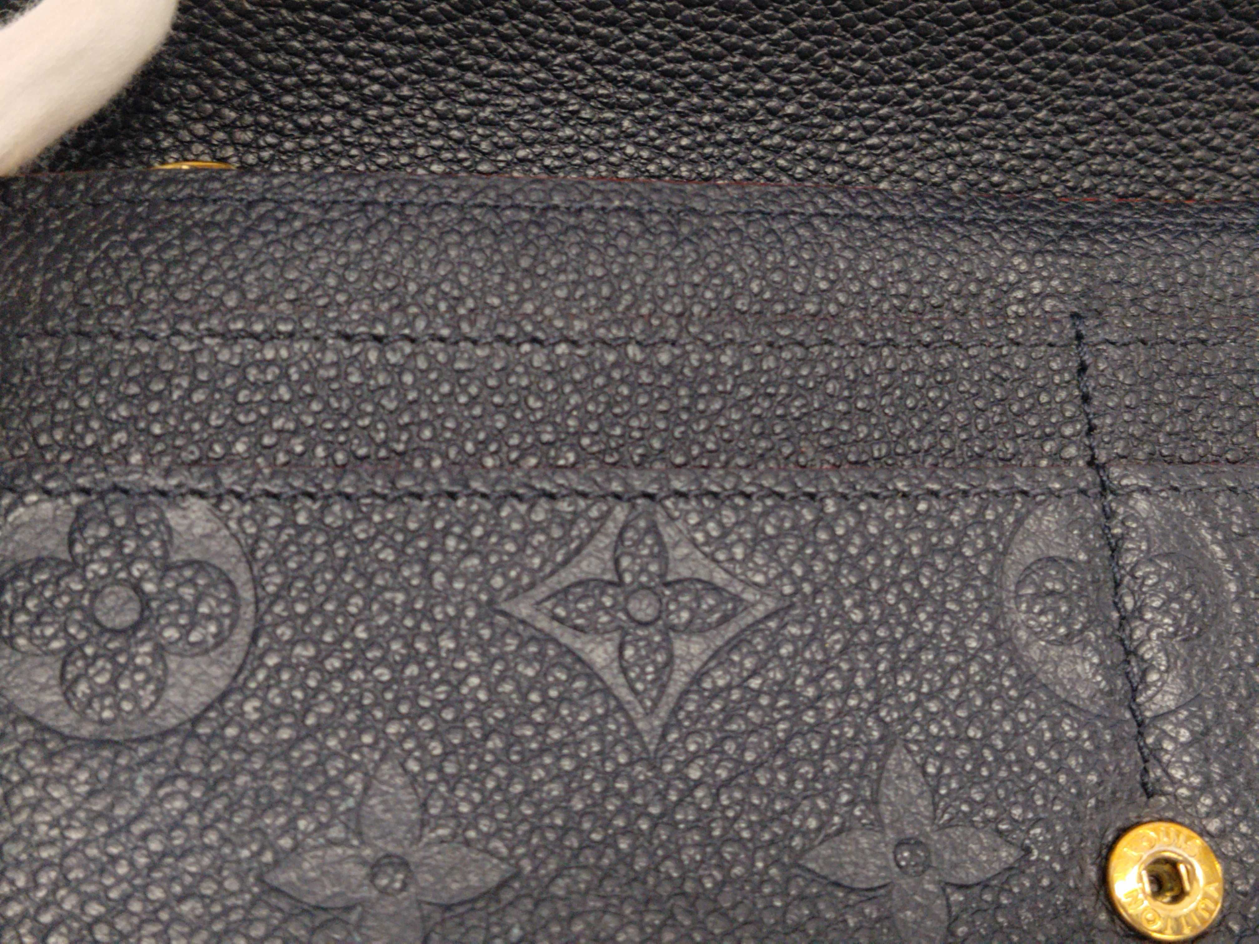 Monogram Empreinte Portefeuille Sarah Marine Rouge M62125 Wallet — view 12